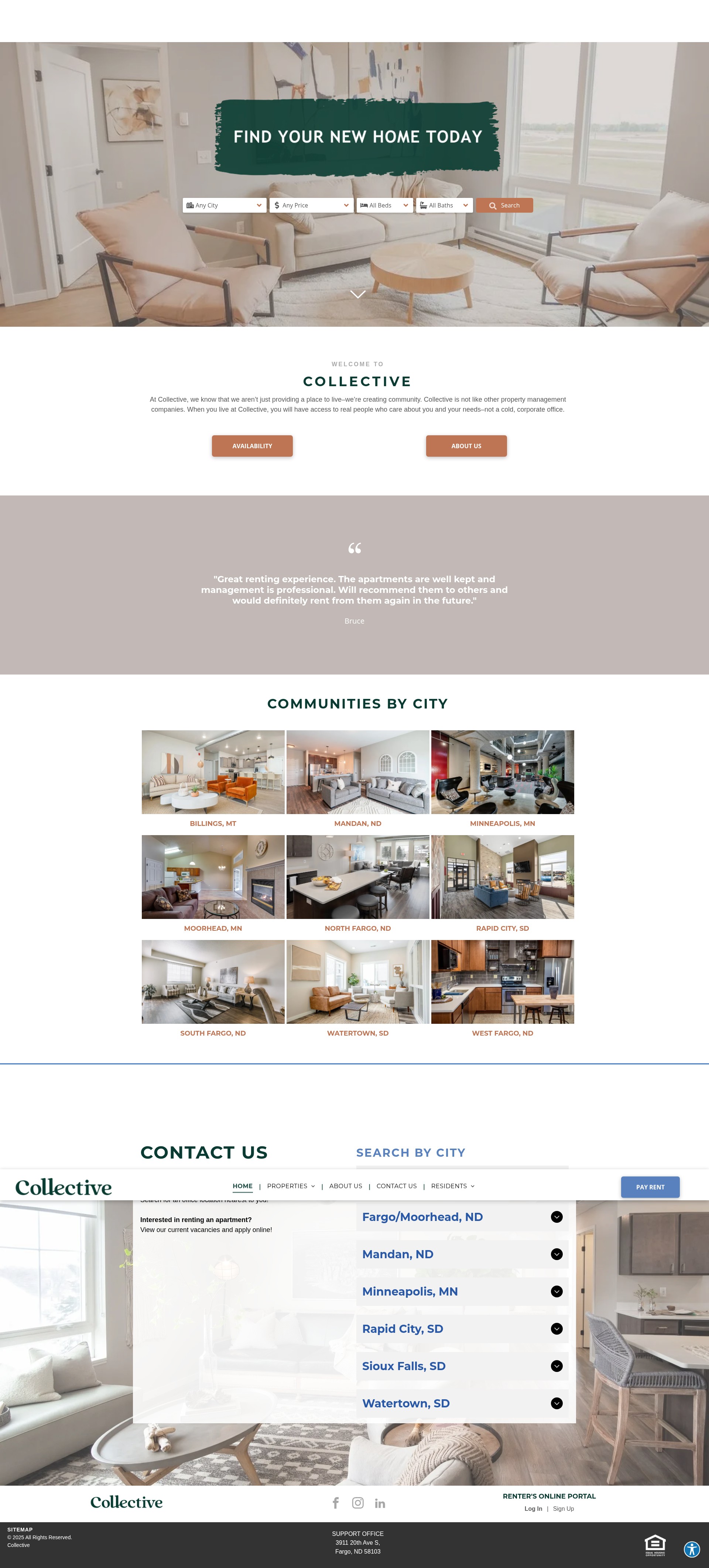 Screenshot of liveatcollective.com
