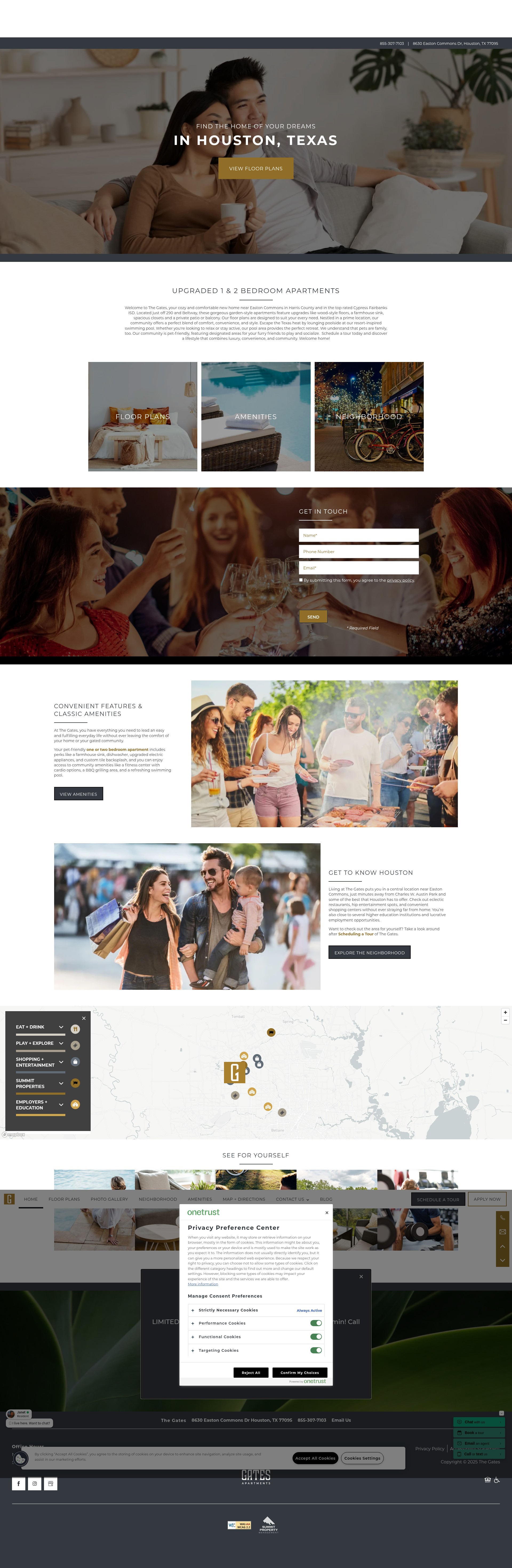 Screenshot of liveatthegatesapts.com