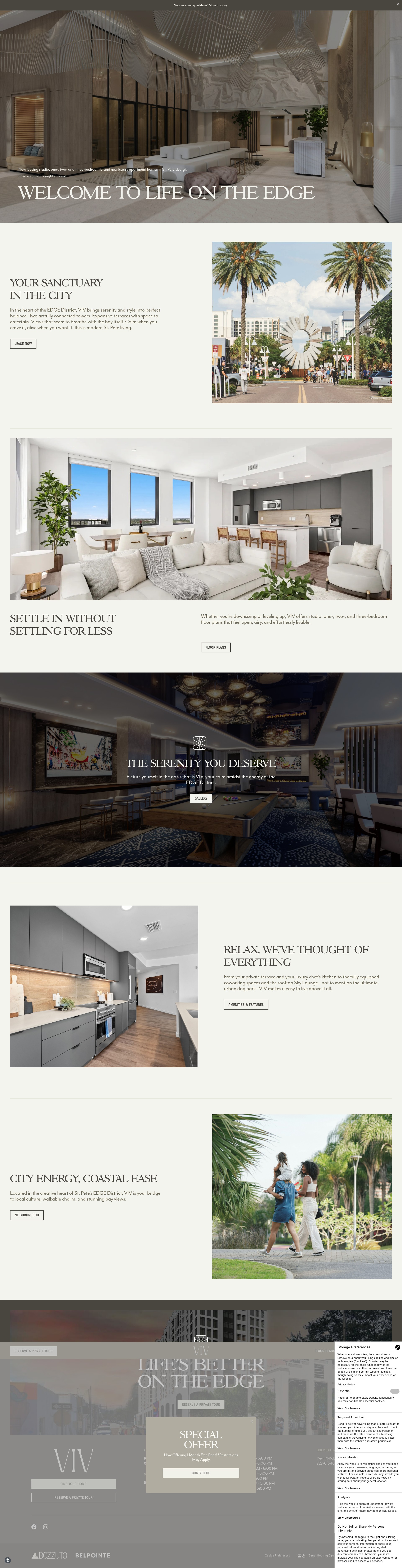 Screenshot of liveatviv.com