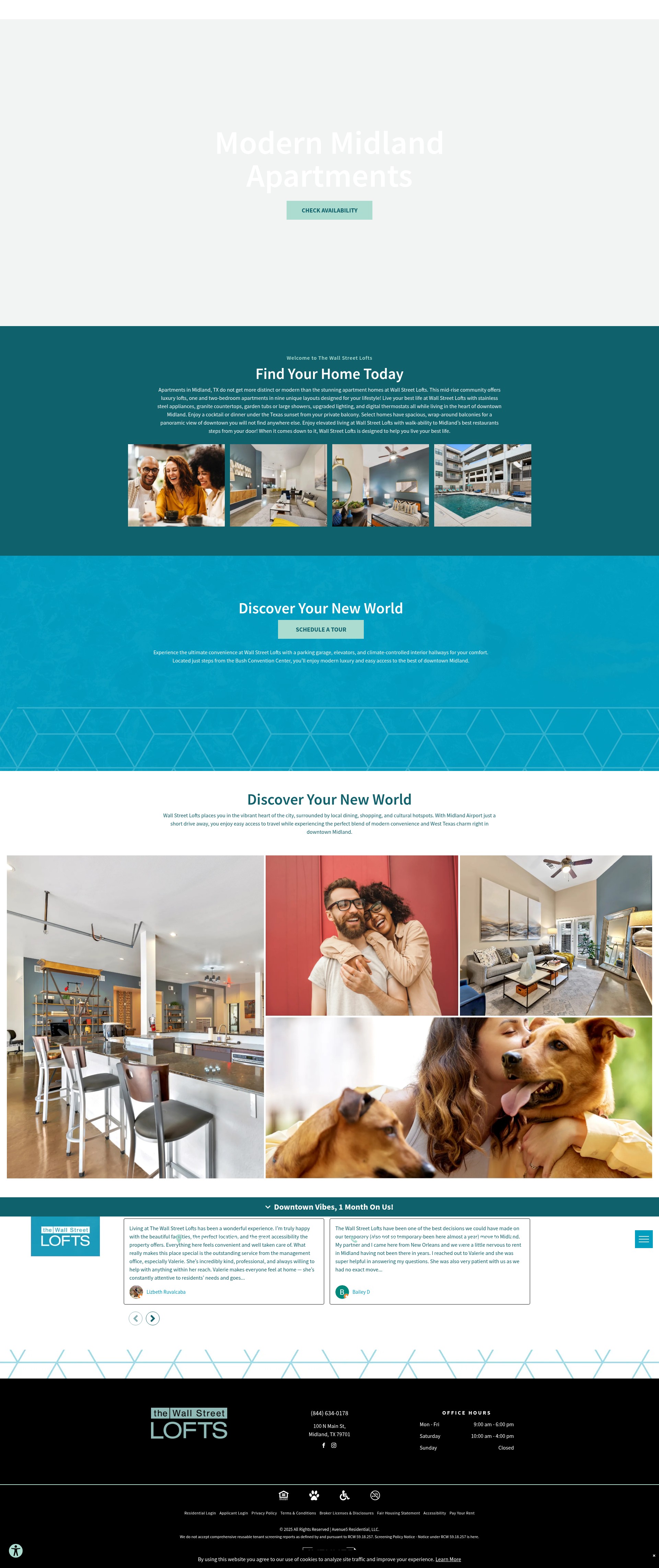 Screenshot of liveatwallstreetlofts.com