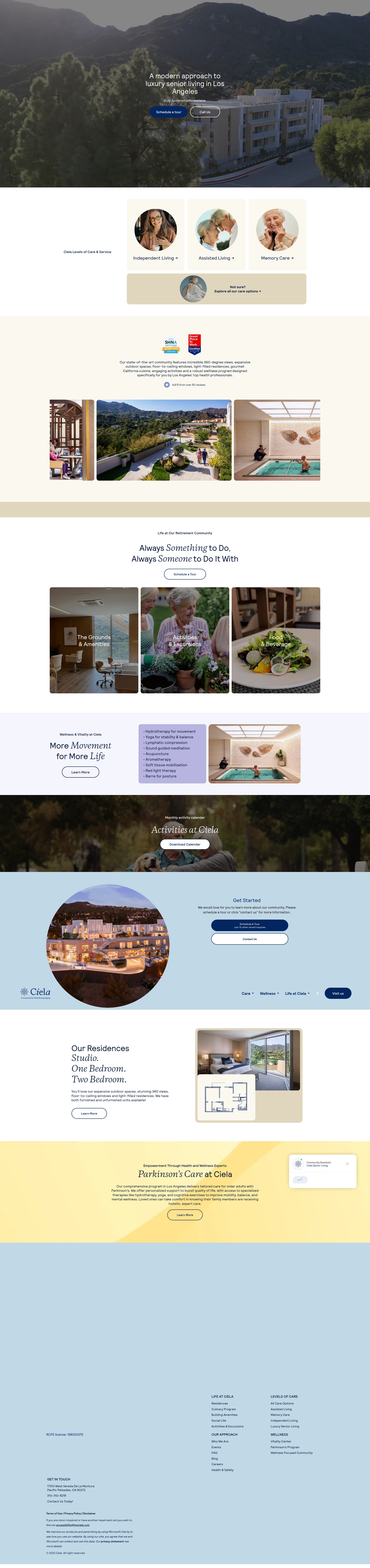 Screenshot of liveciela.com