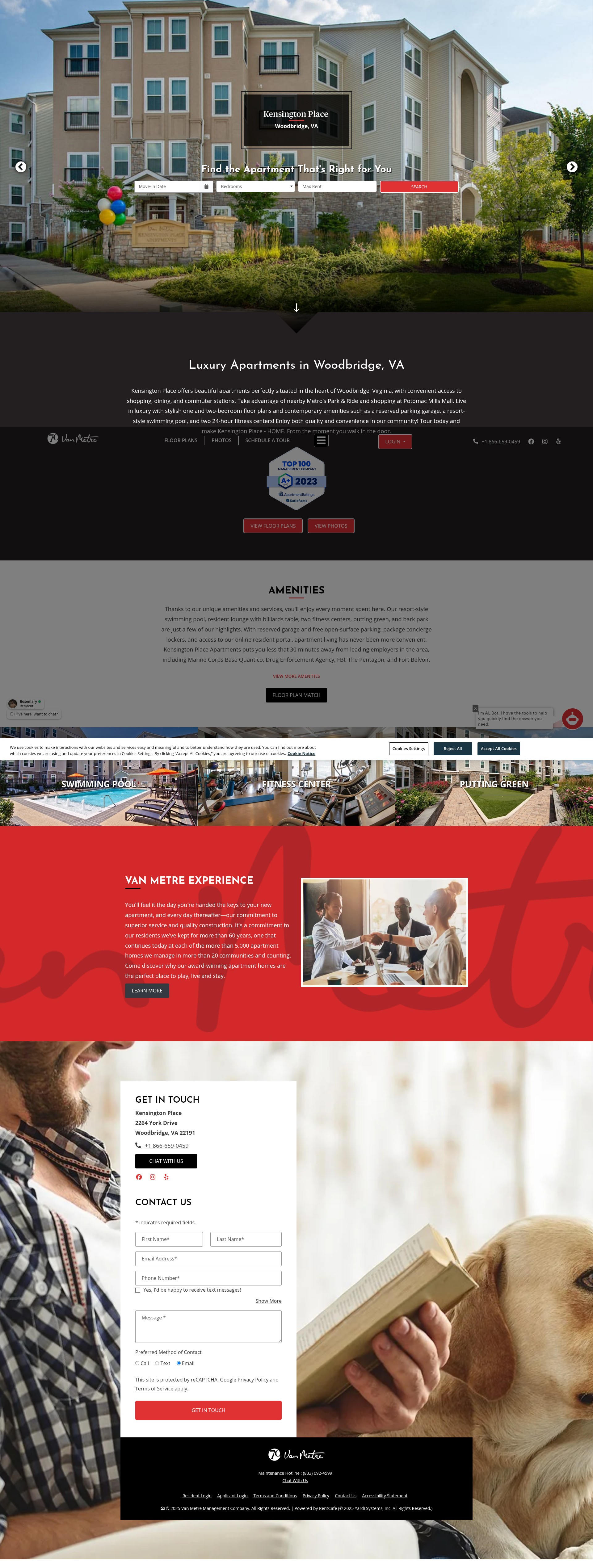 Screenshot of livekensingtonplace.com