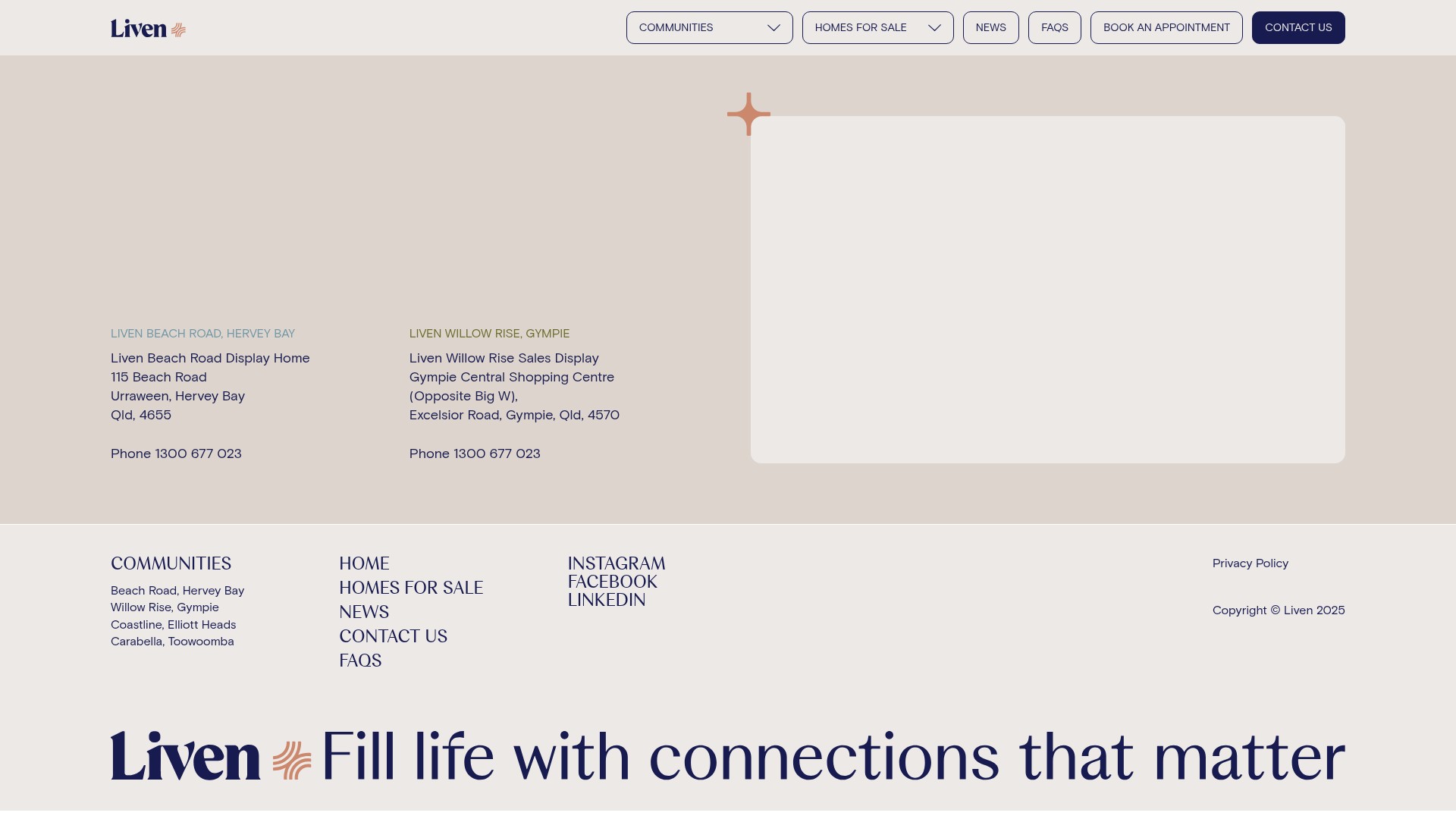 Screenshot of livencommunities.com.au