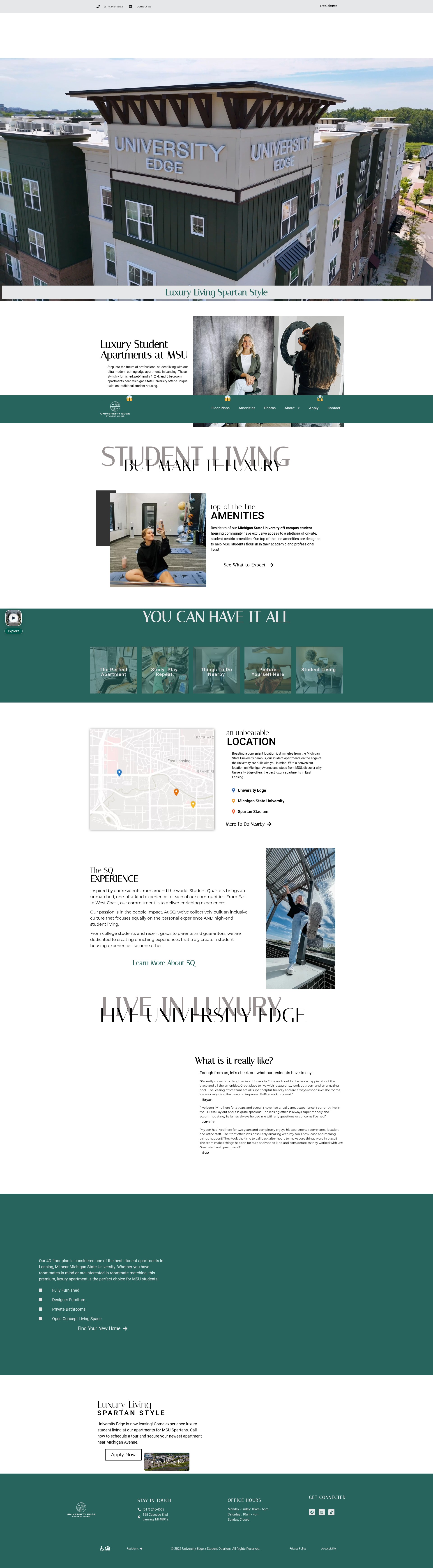 Screenshot of liveuniversityedge.com