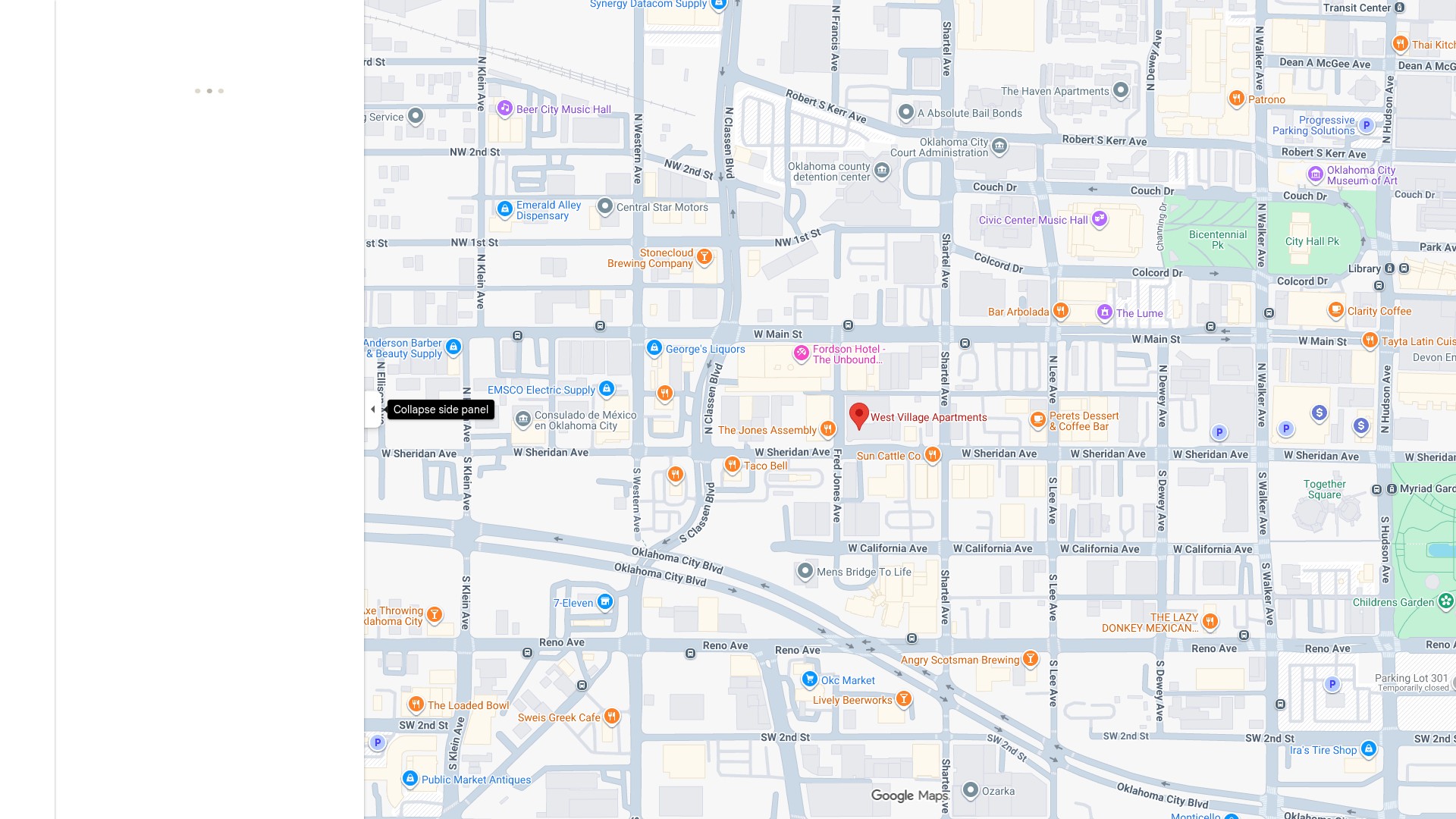 Screenshot of livewestvillageokc.com