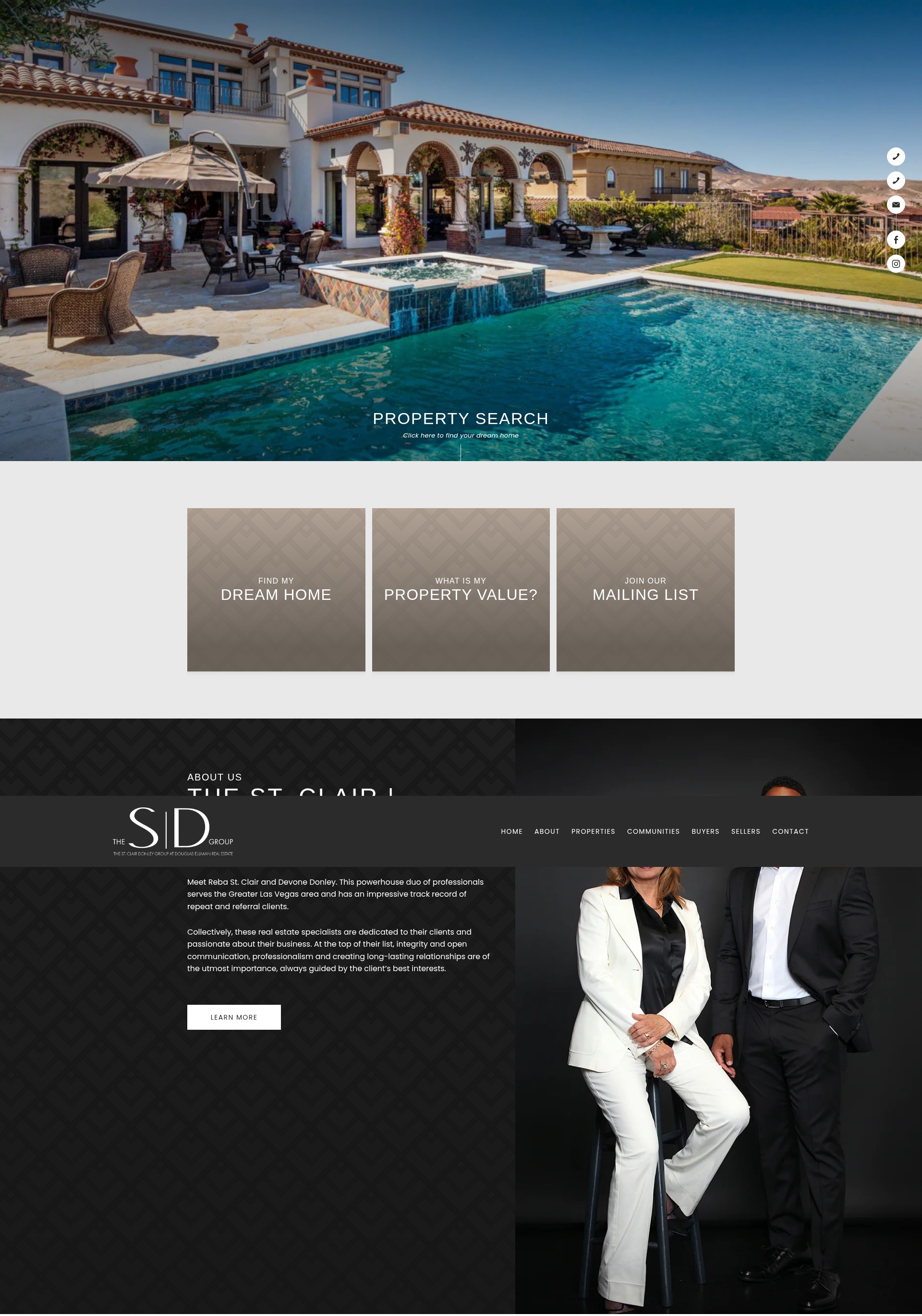 Screenshot of living-vegas.com