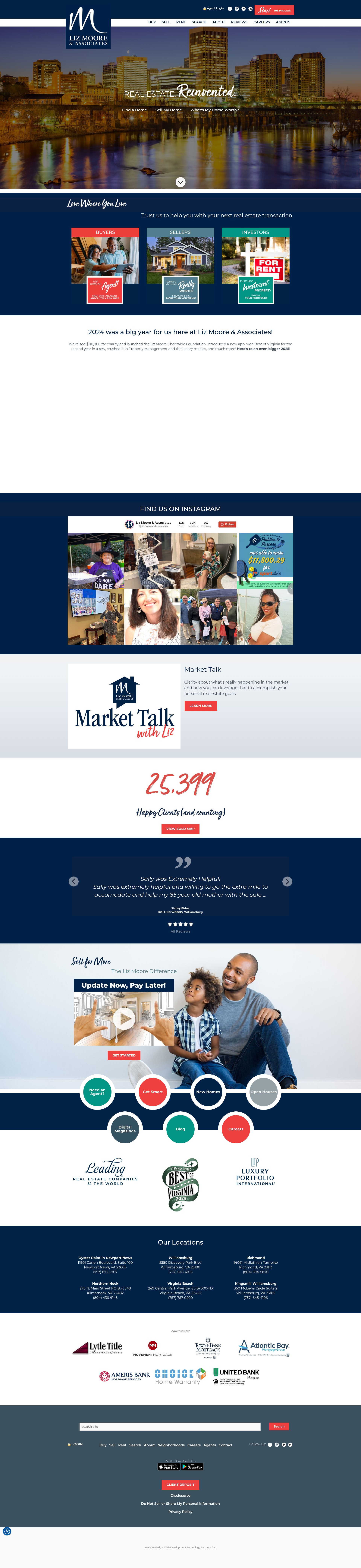Screenshot of lizmoore.com