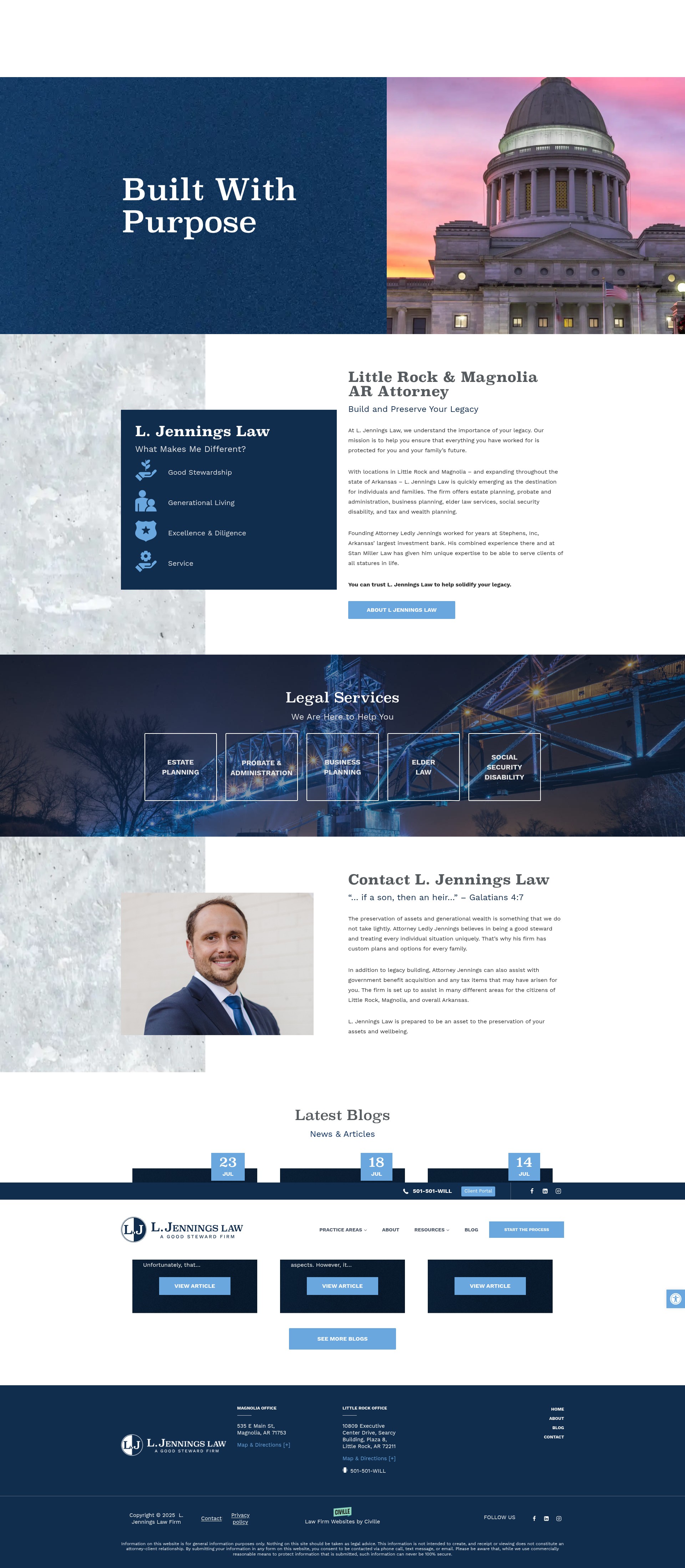 Screenshot of ljenningslaw.com
