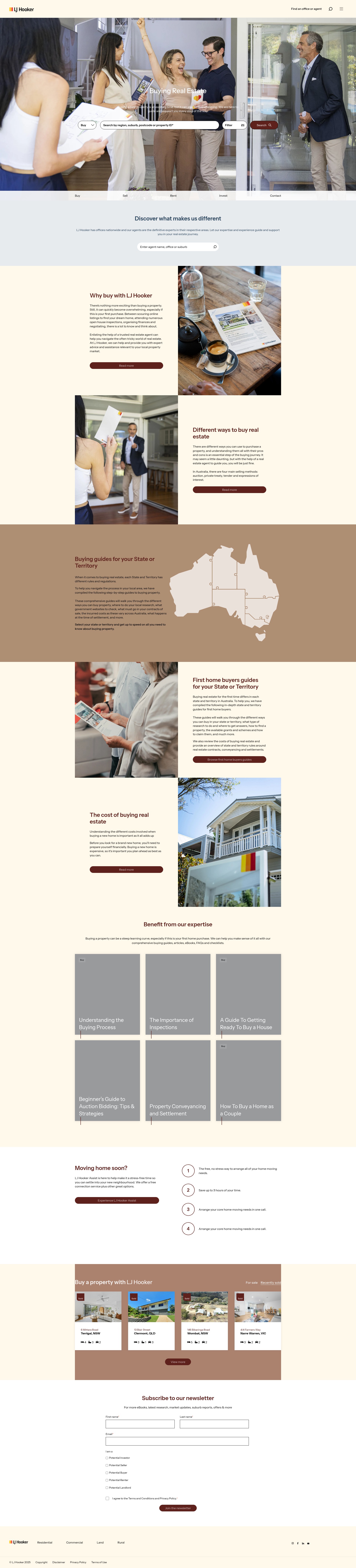 Screenshot of ljhooker.com.au