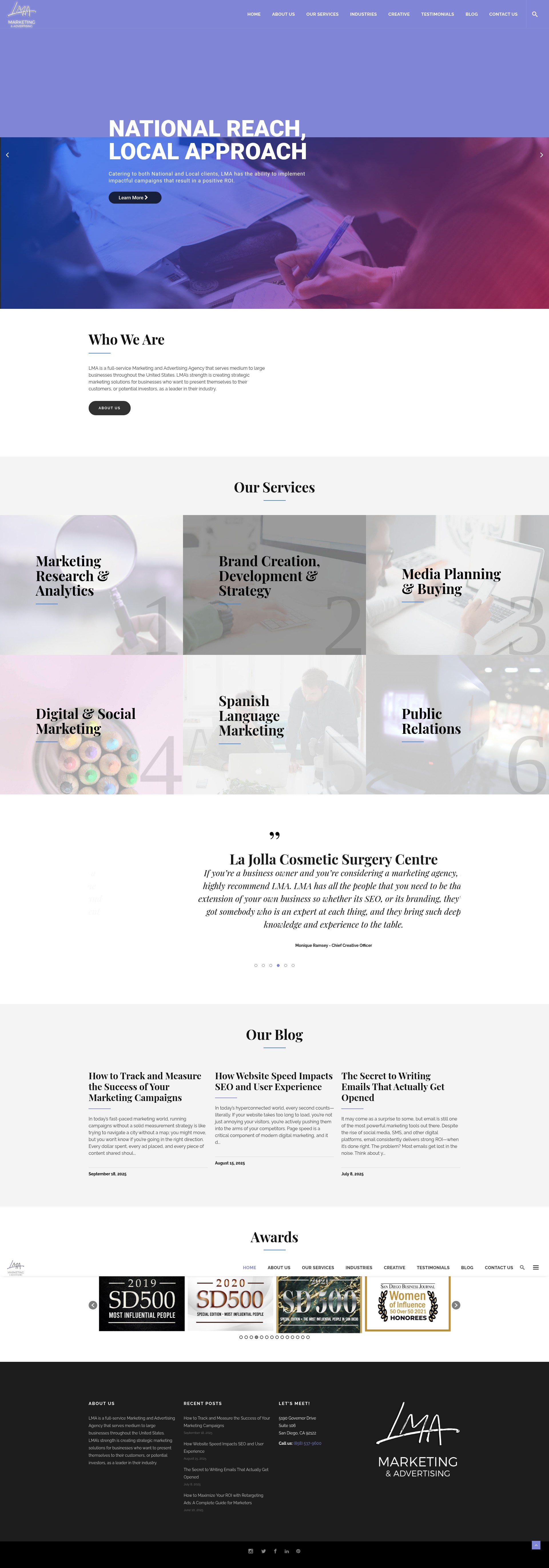 Screenshot of lmaworldwide.com