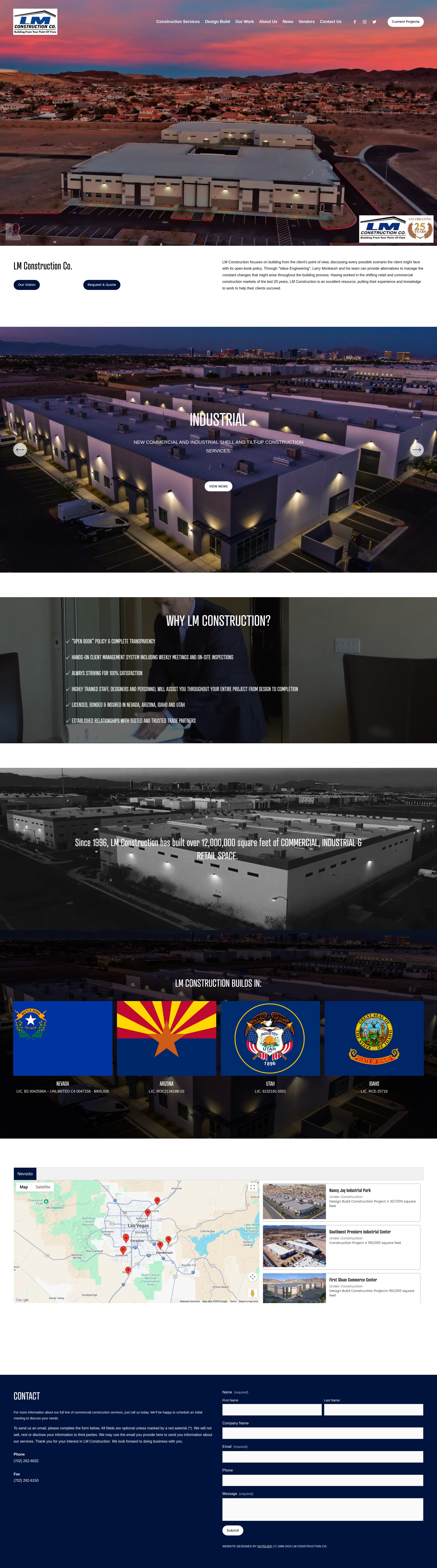 Screenshot of lmconstructionco.com