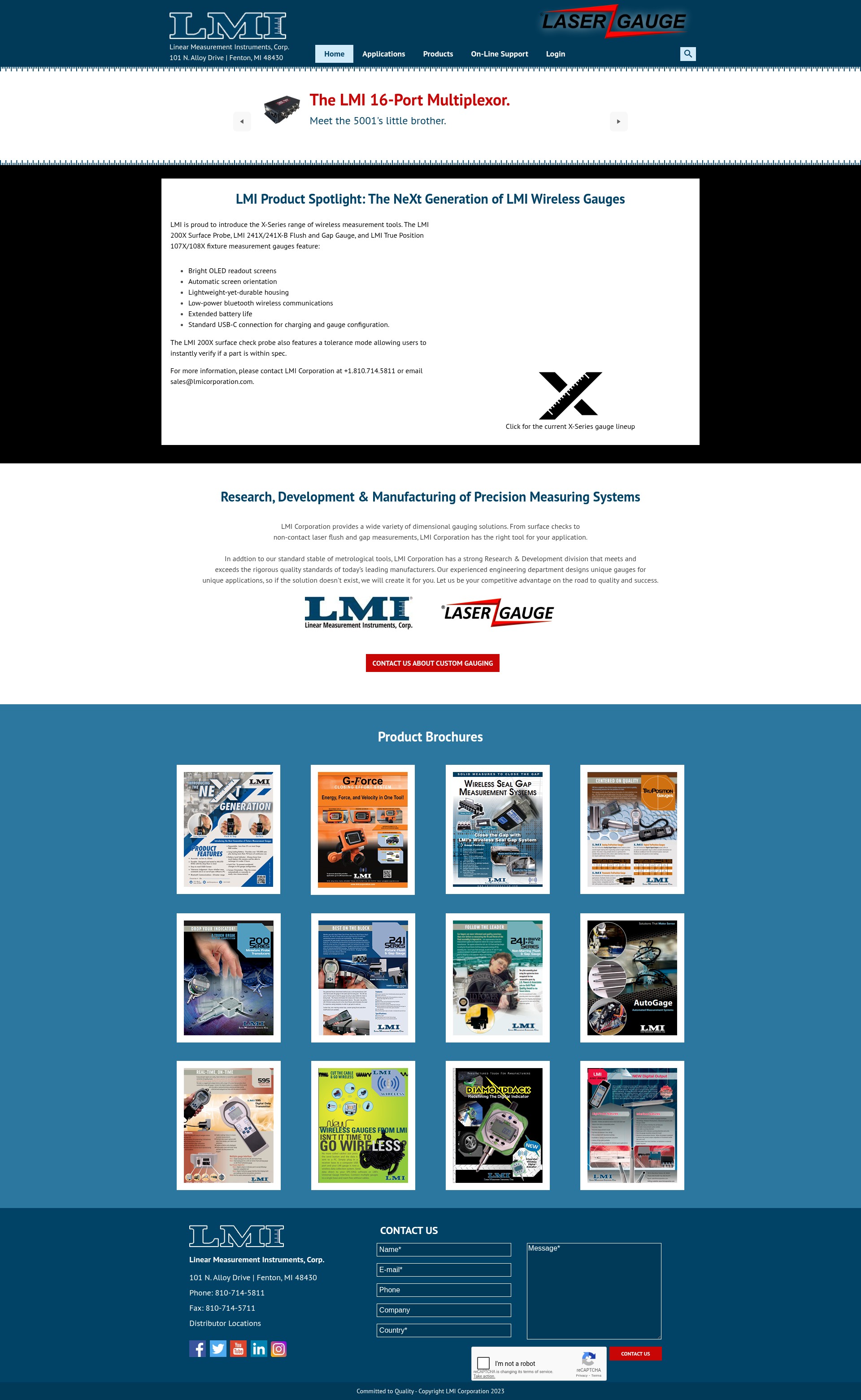 Screenshot of lmicorporation.com