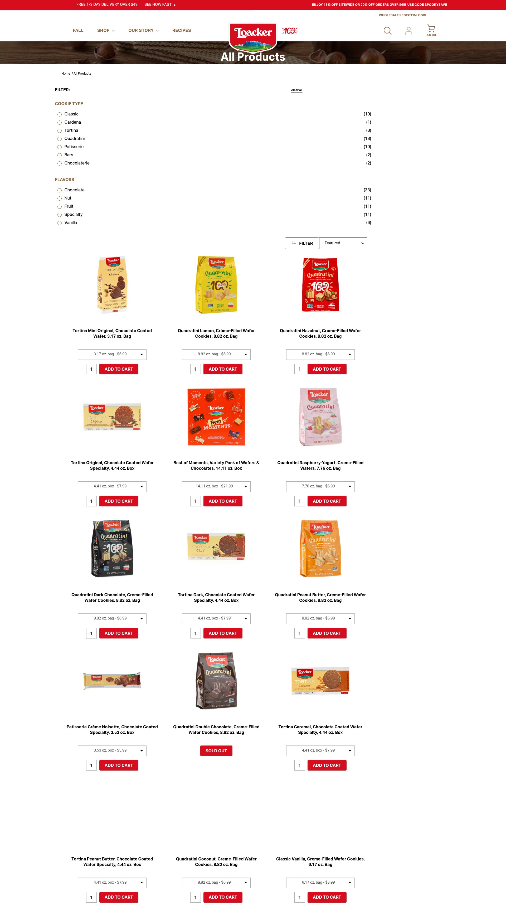Screenshot of loackerusa.com