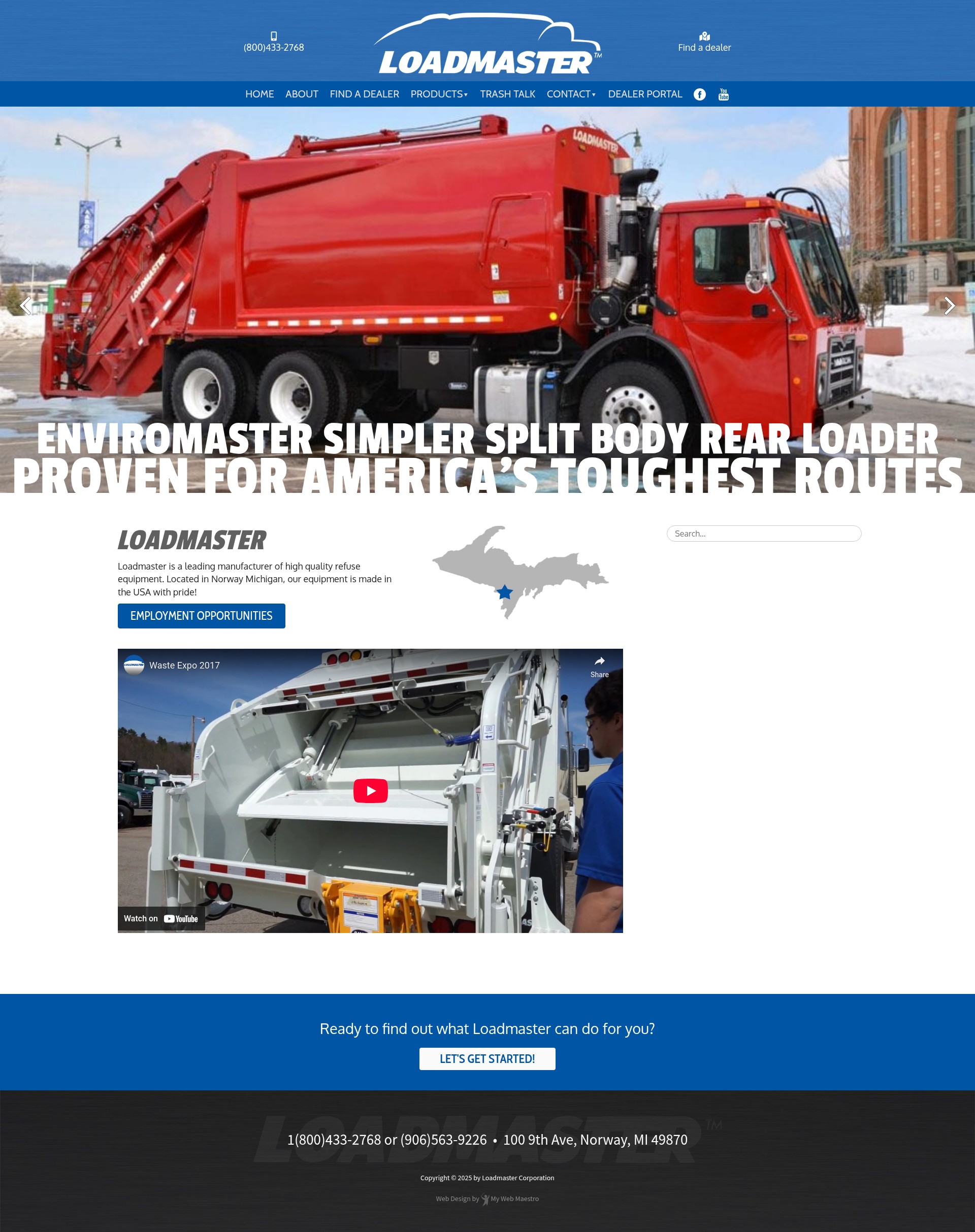 Screenshot of loadmaster.org