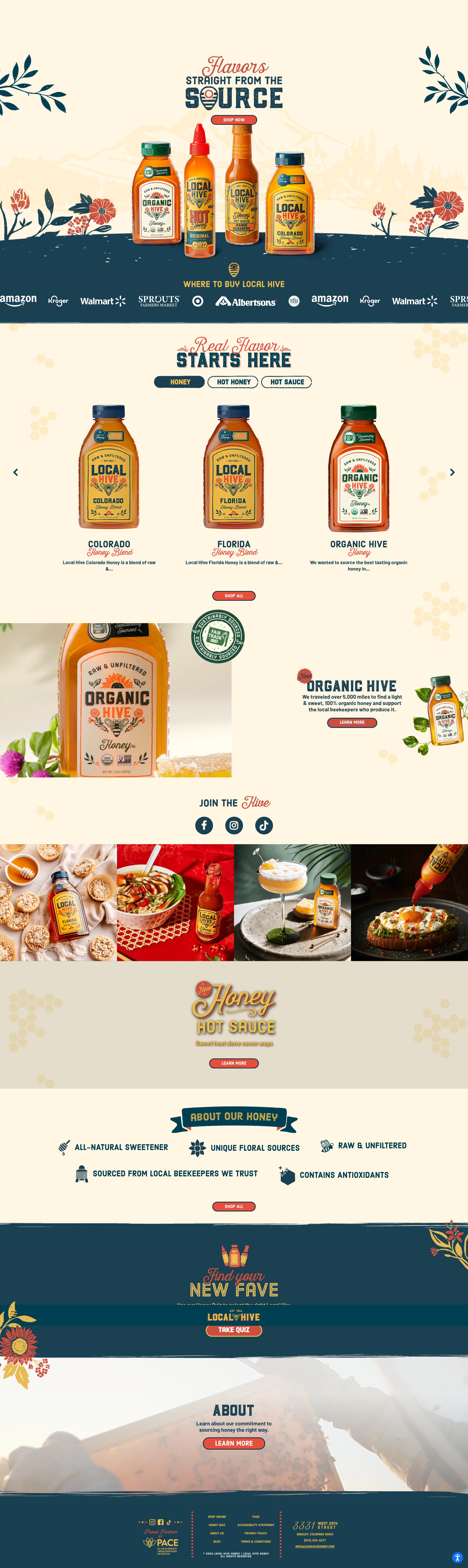Screenshot of localhivehoney.com