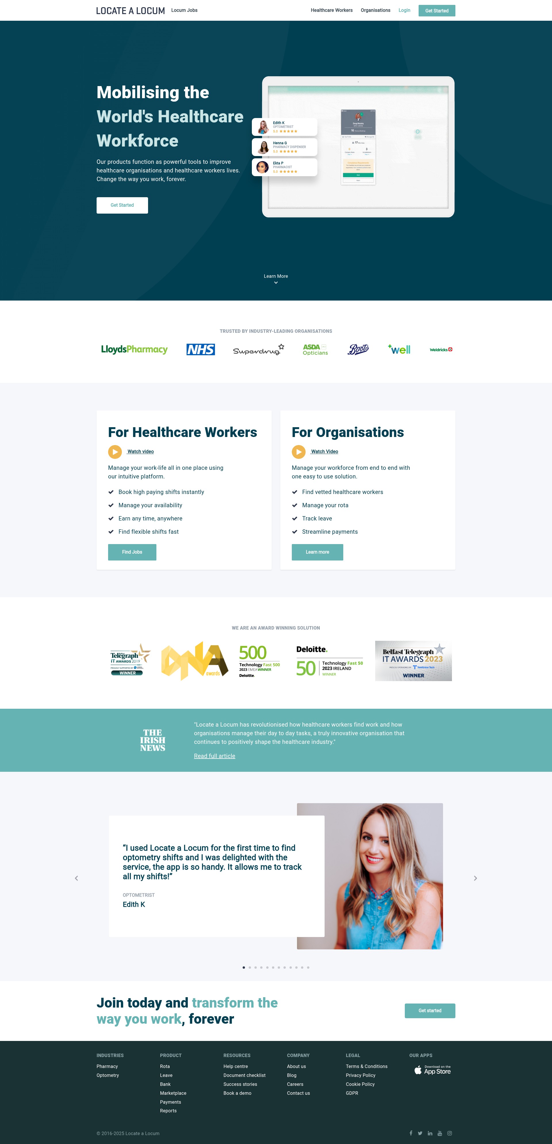Screenshot of locatealocum.com