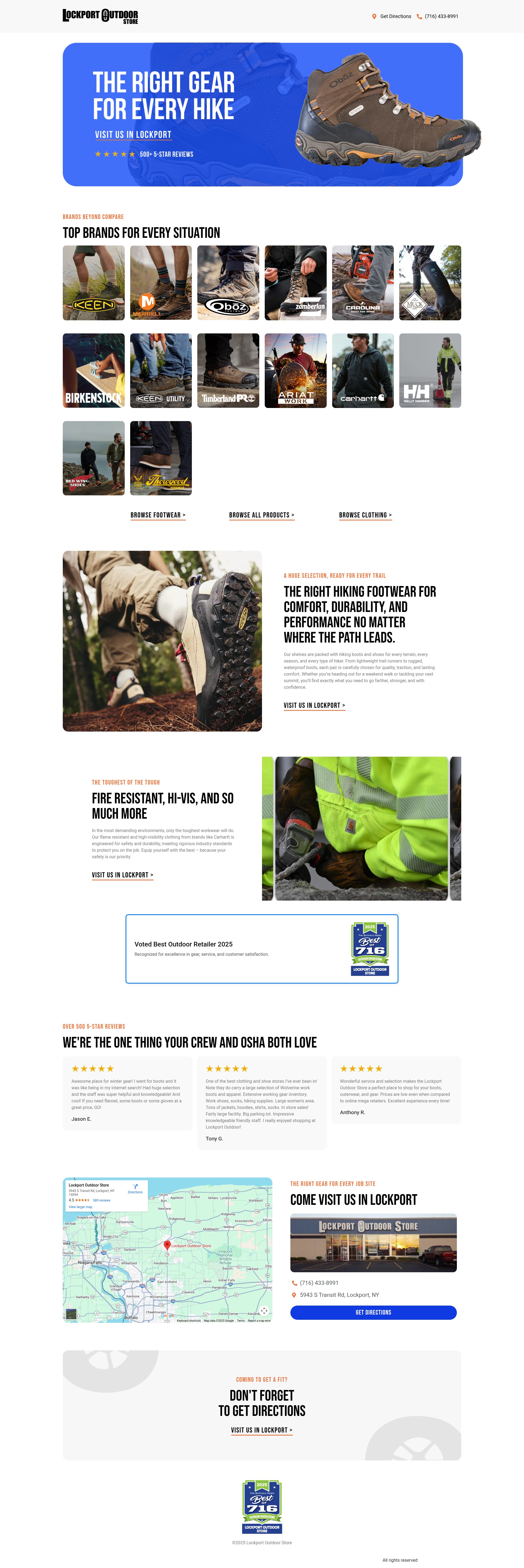 Screenshot of lockportoutdoor.com