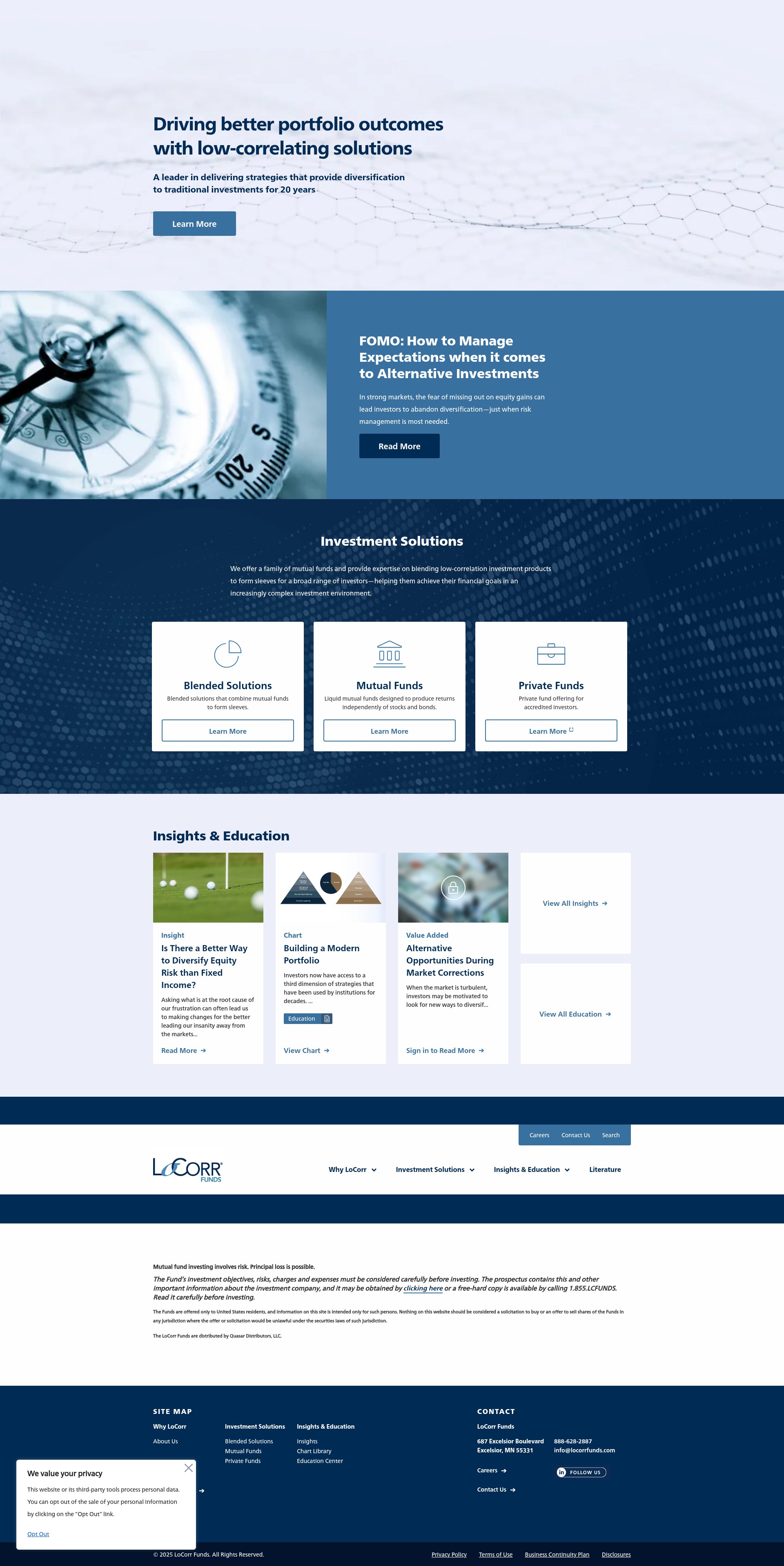 Screenshot of locorrfunds.com