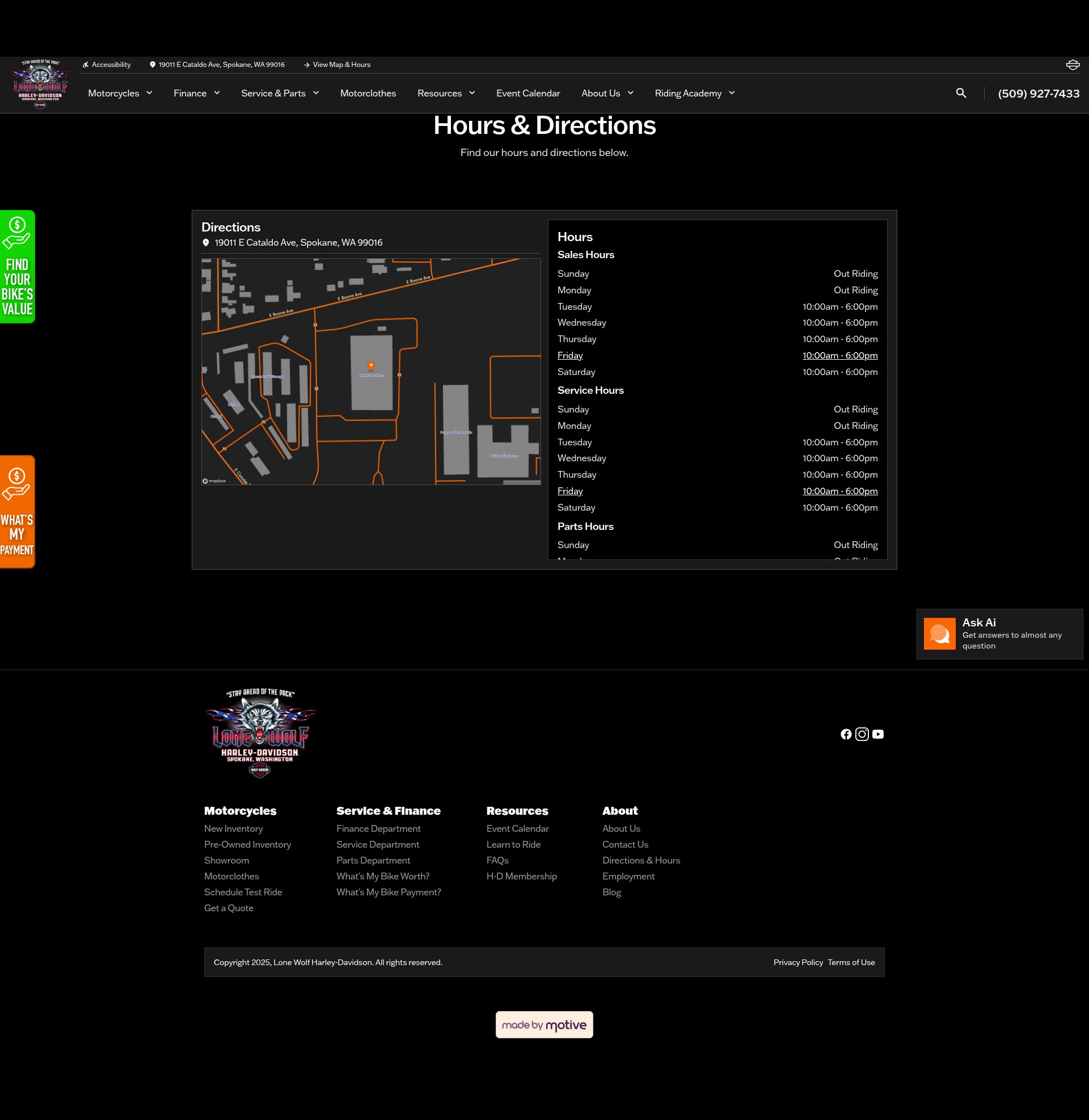 Screenshot of lonewolfh-d.com