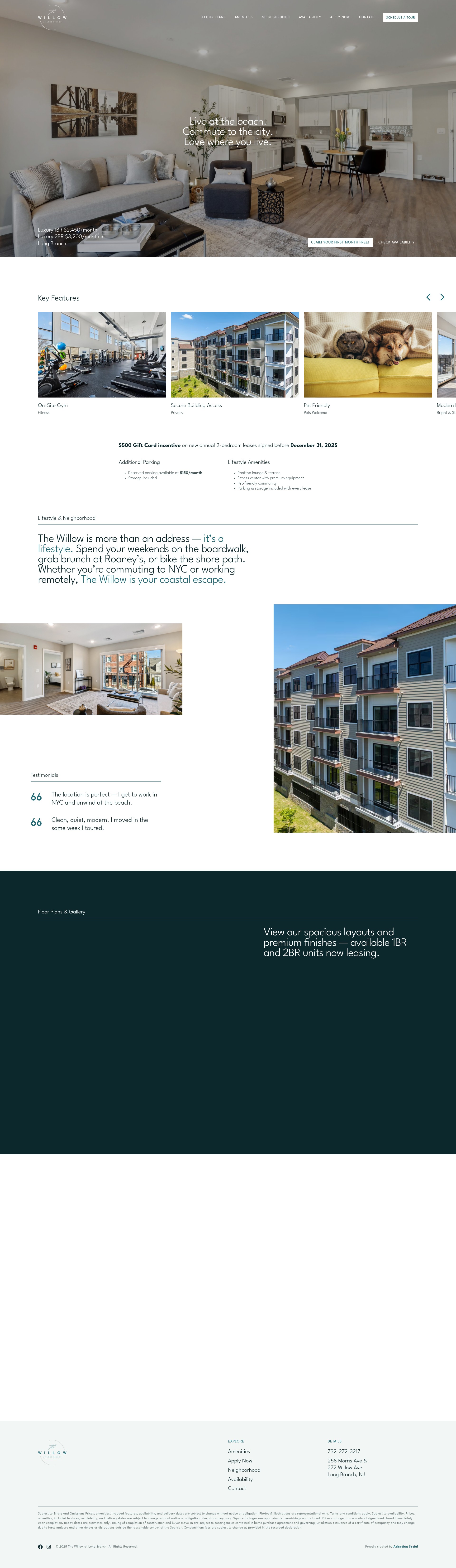 Screenshot of longbranchrental.com