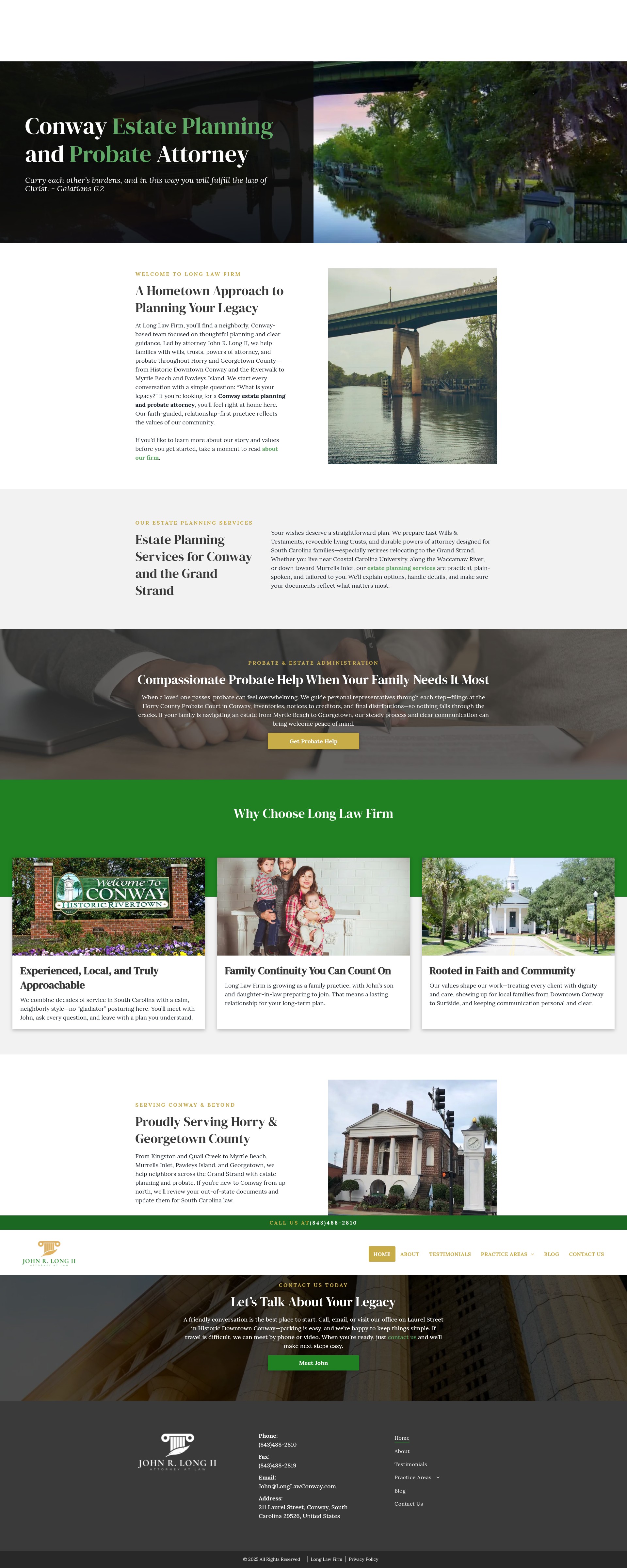 Screenshot of longlawconway.com