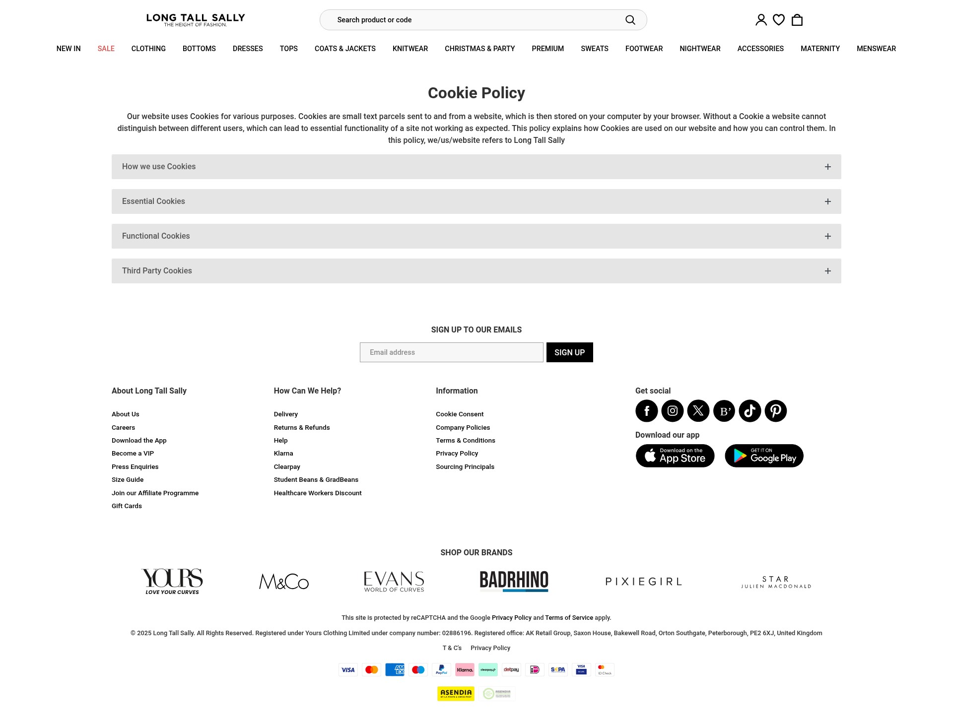 Screenshot of longtallsally.com