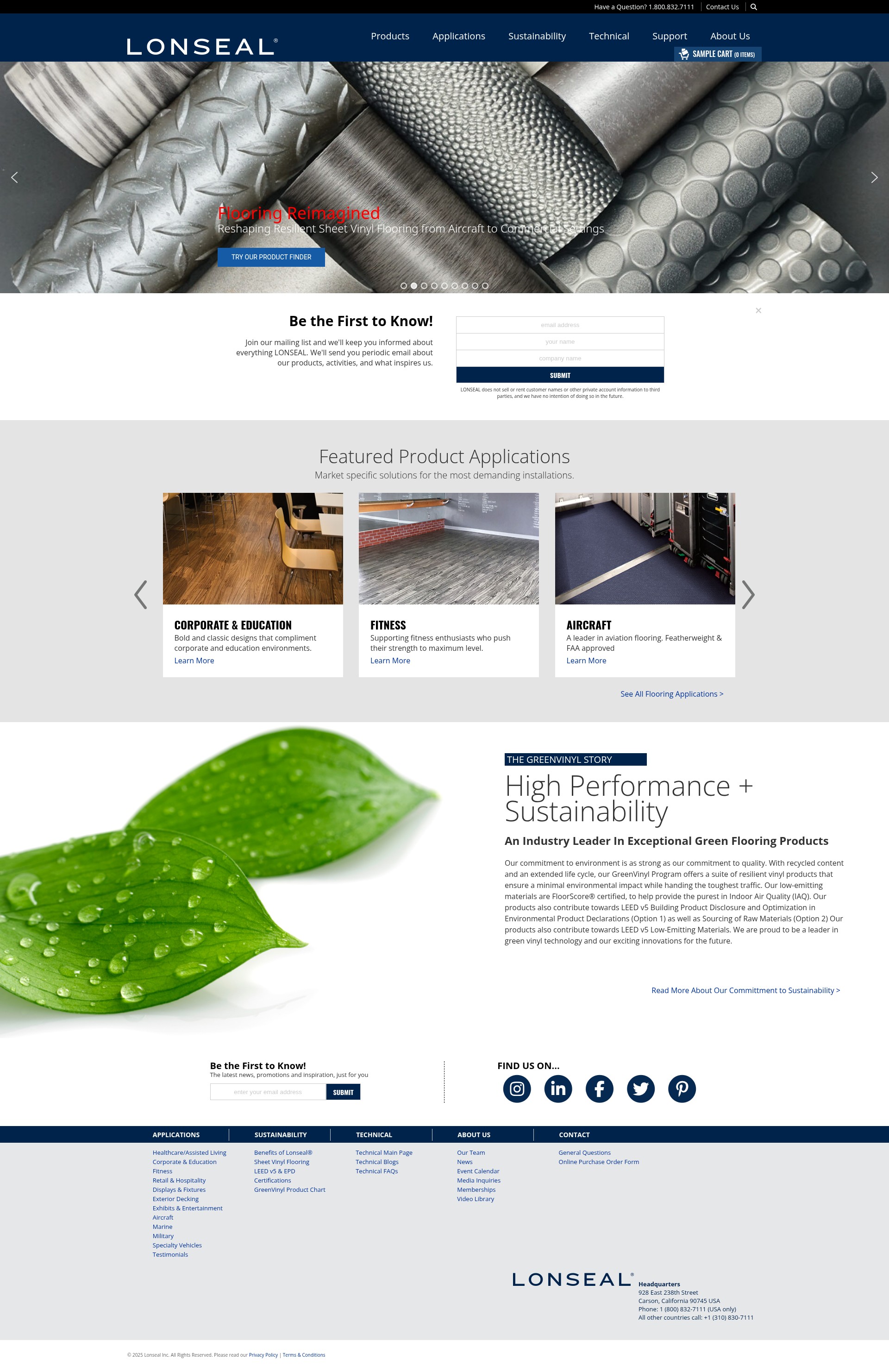 Screenshot of lonseal.com