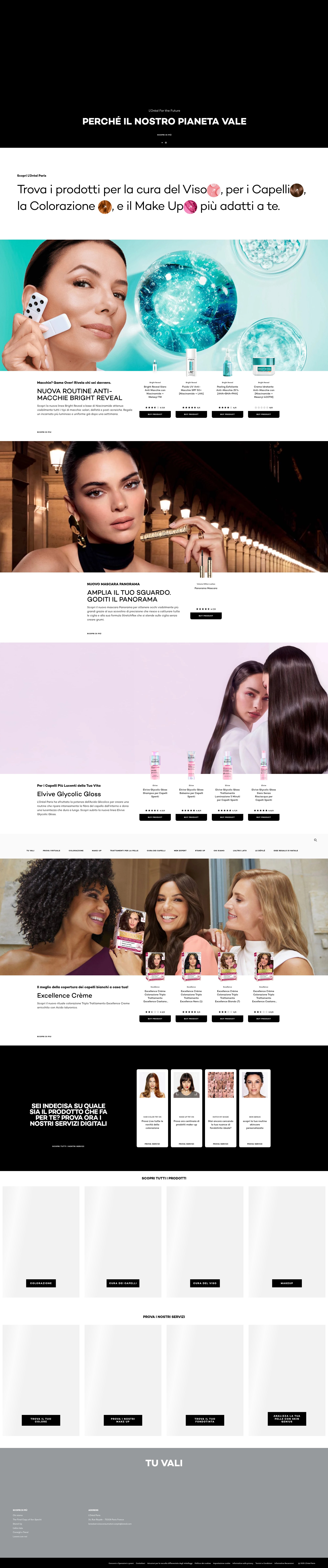 Screenshot of loreal-paris.it