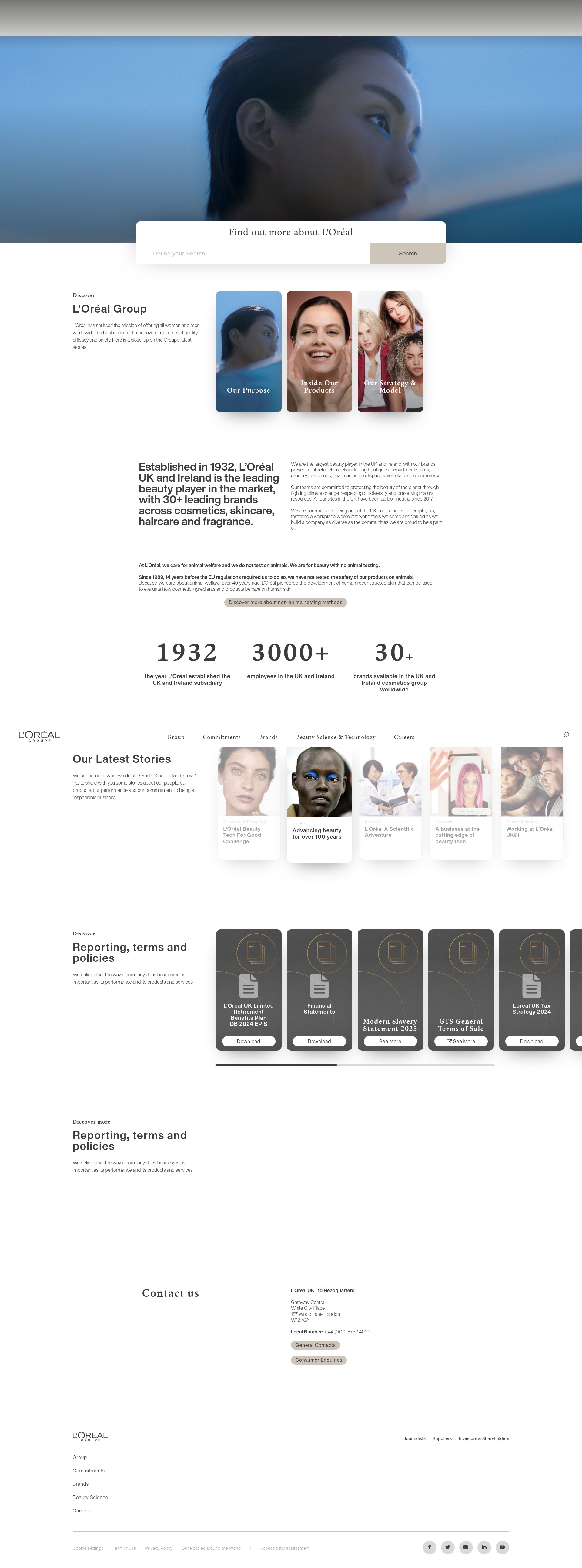 Screenshot of loreal.co.uk