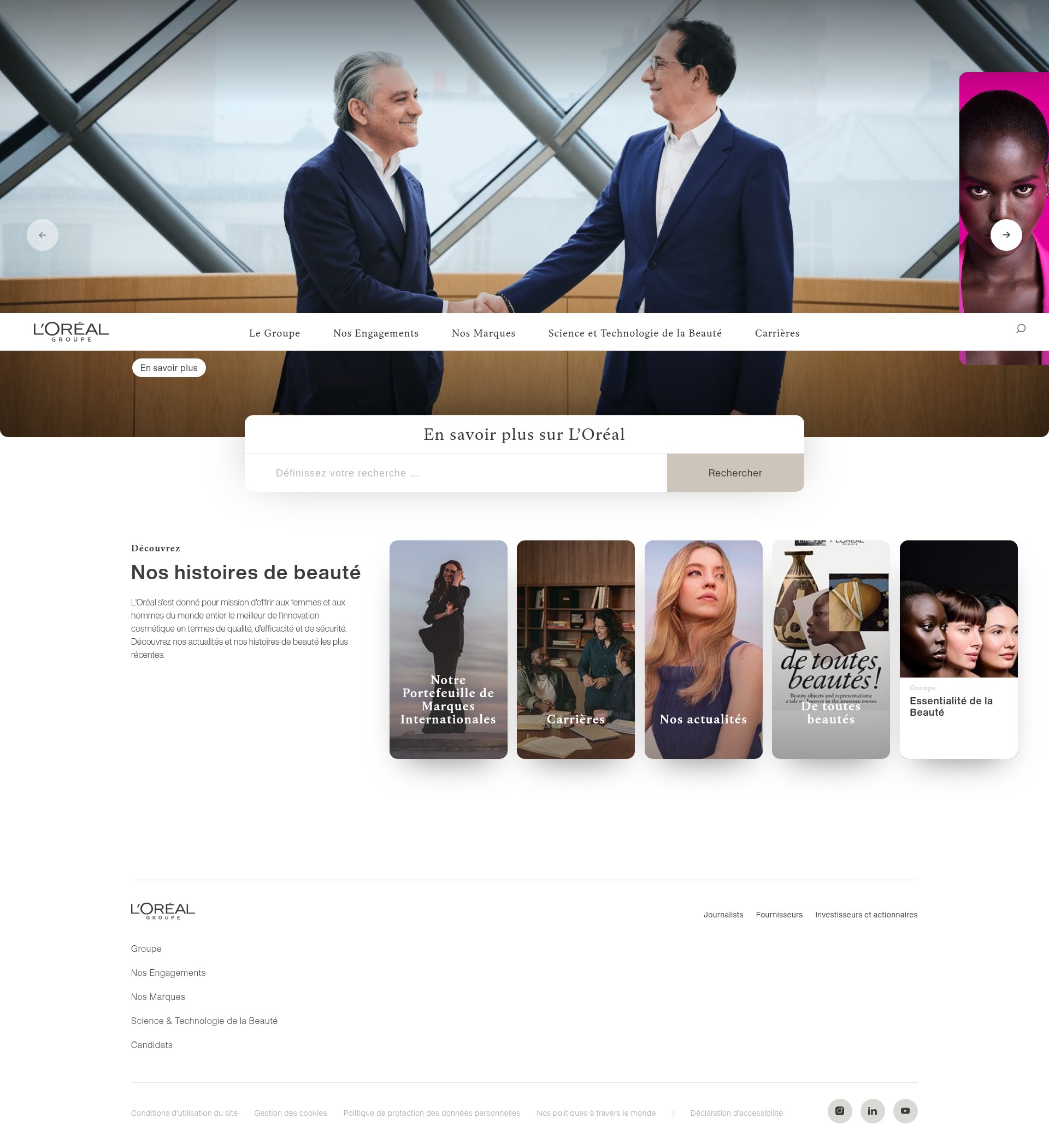 Screenshot of loreal.fr
