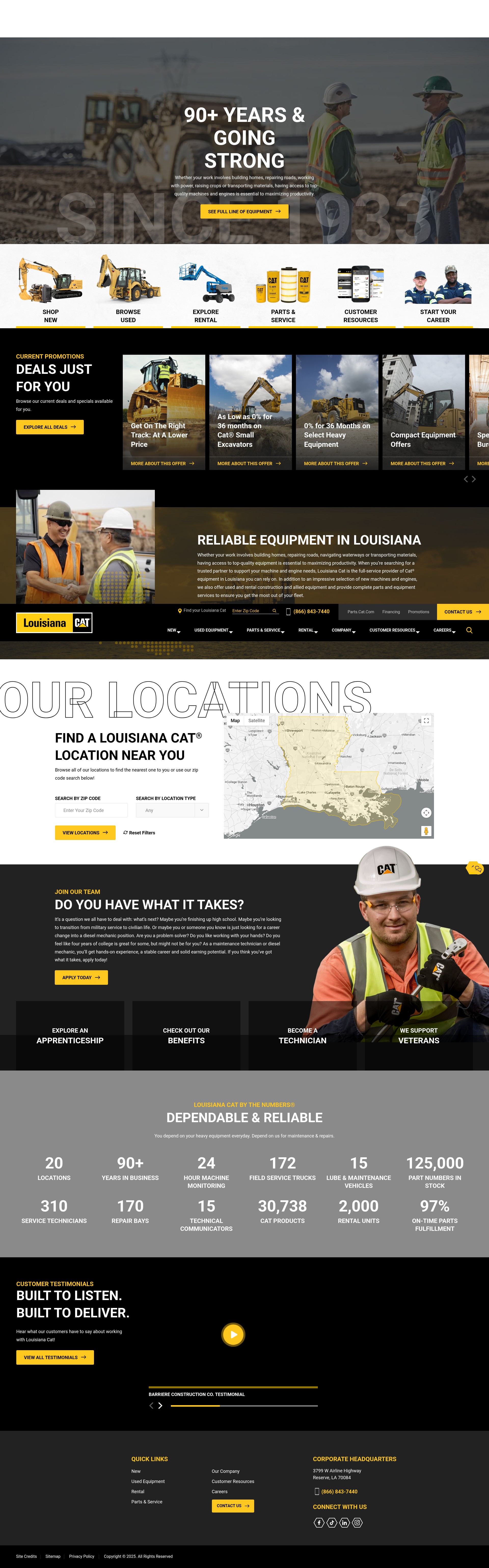 Screenshot of louisianacat.com