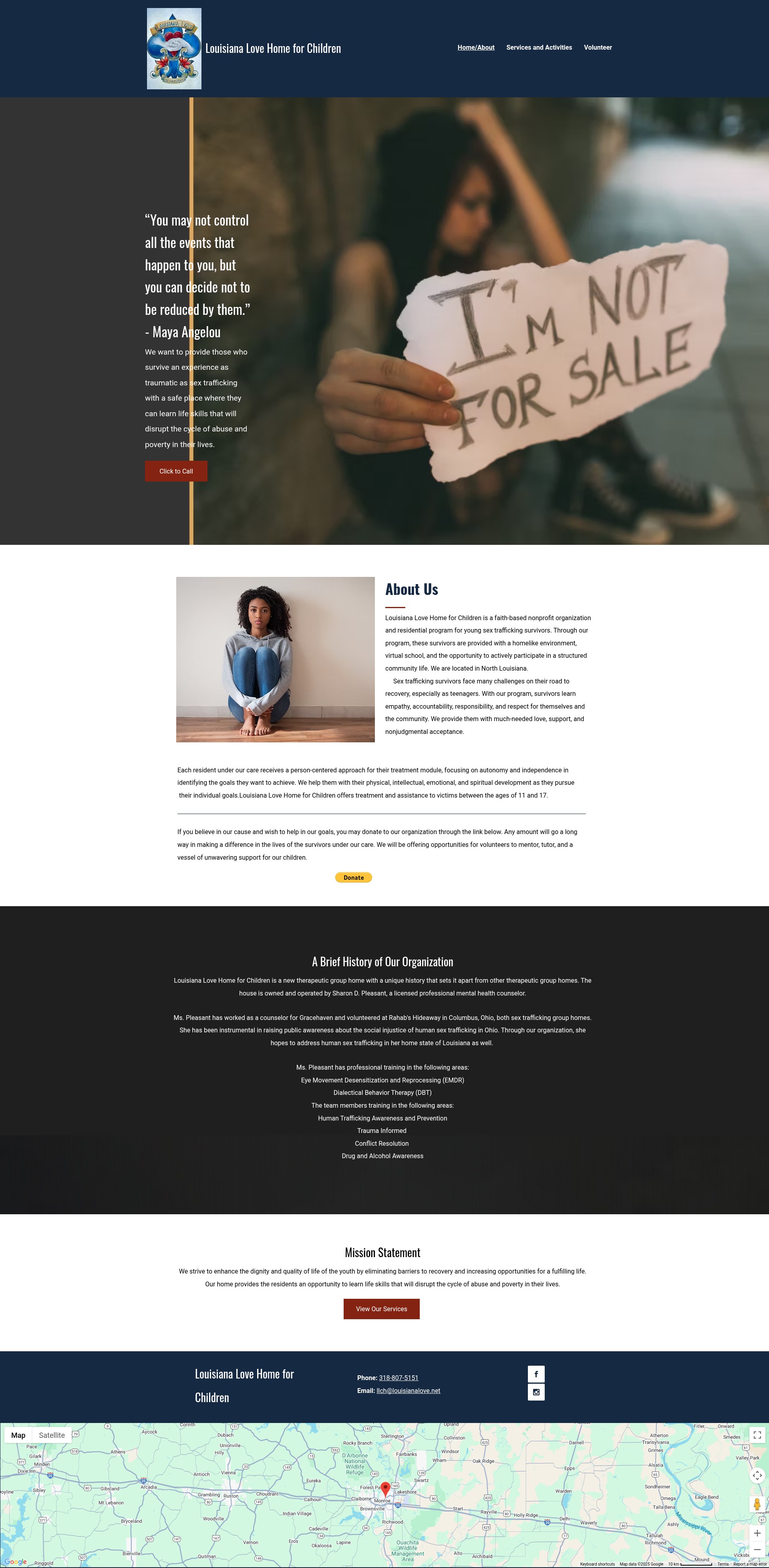 Screenshot of louisianalove.net
