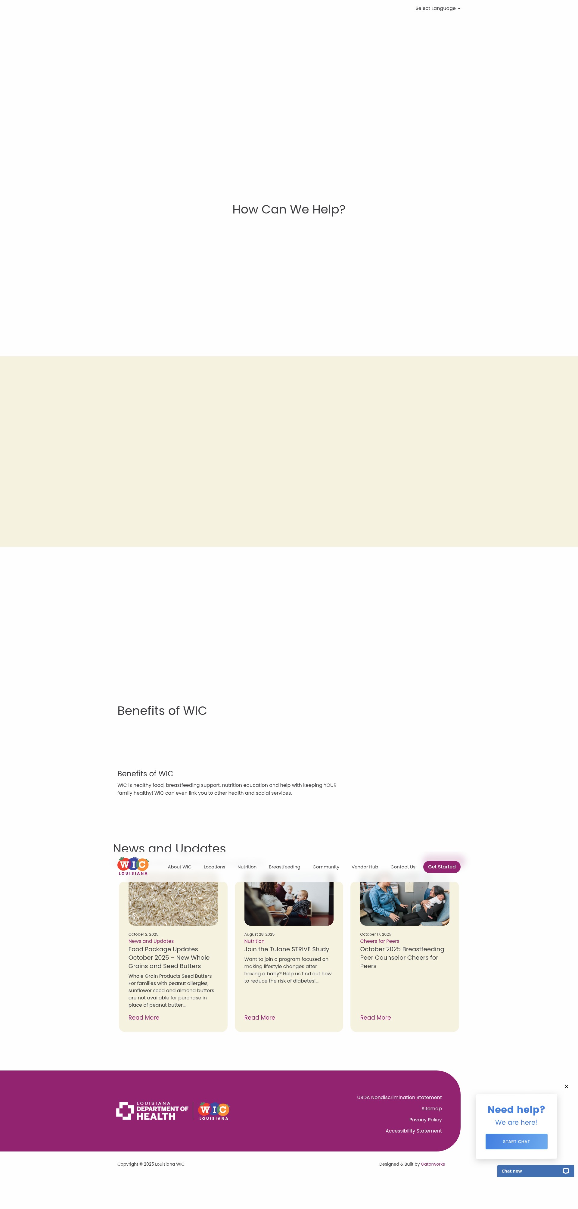 Screenshot of louisianawic.org