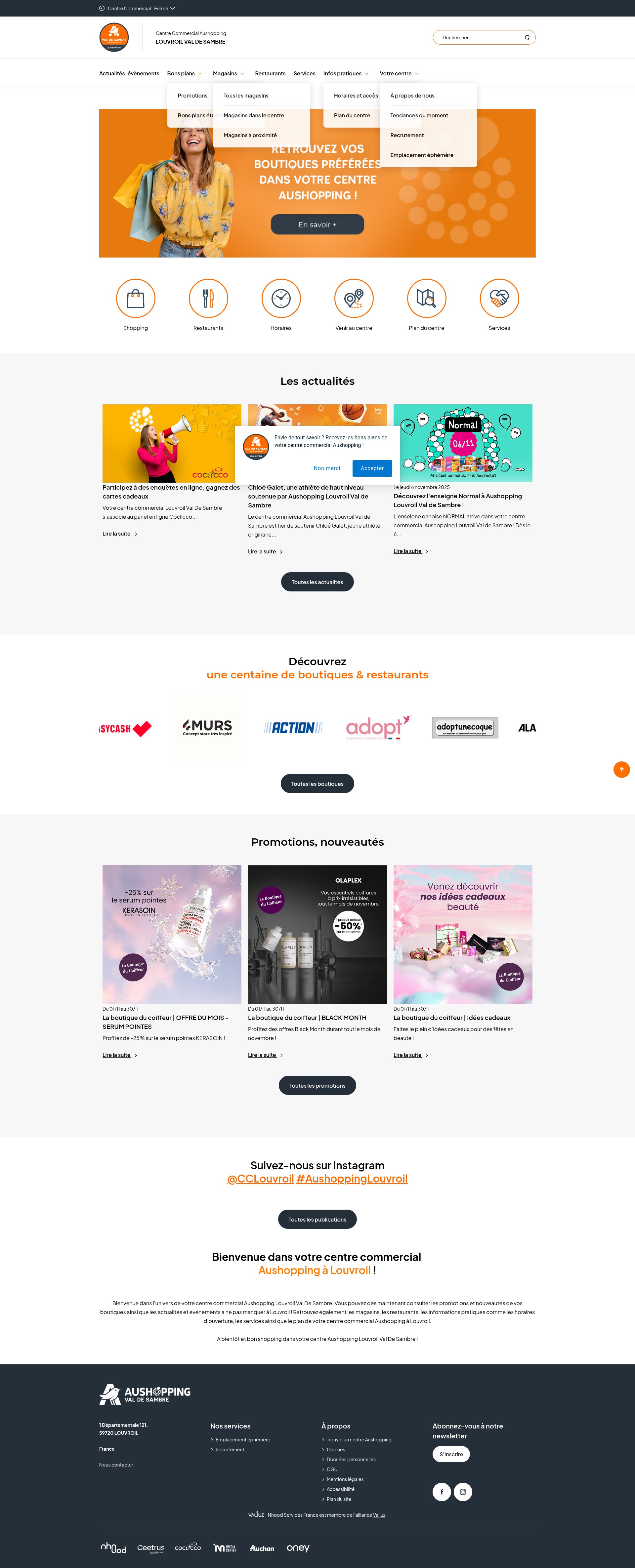 Screenshot of louvroil.aushopping.com