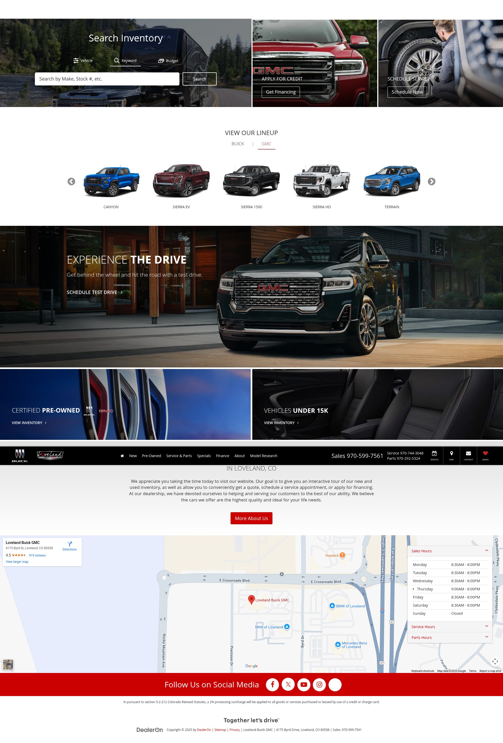 Screenshot of lovelandbuickgmc.com