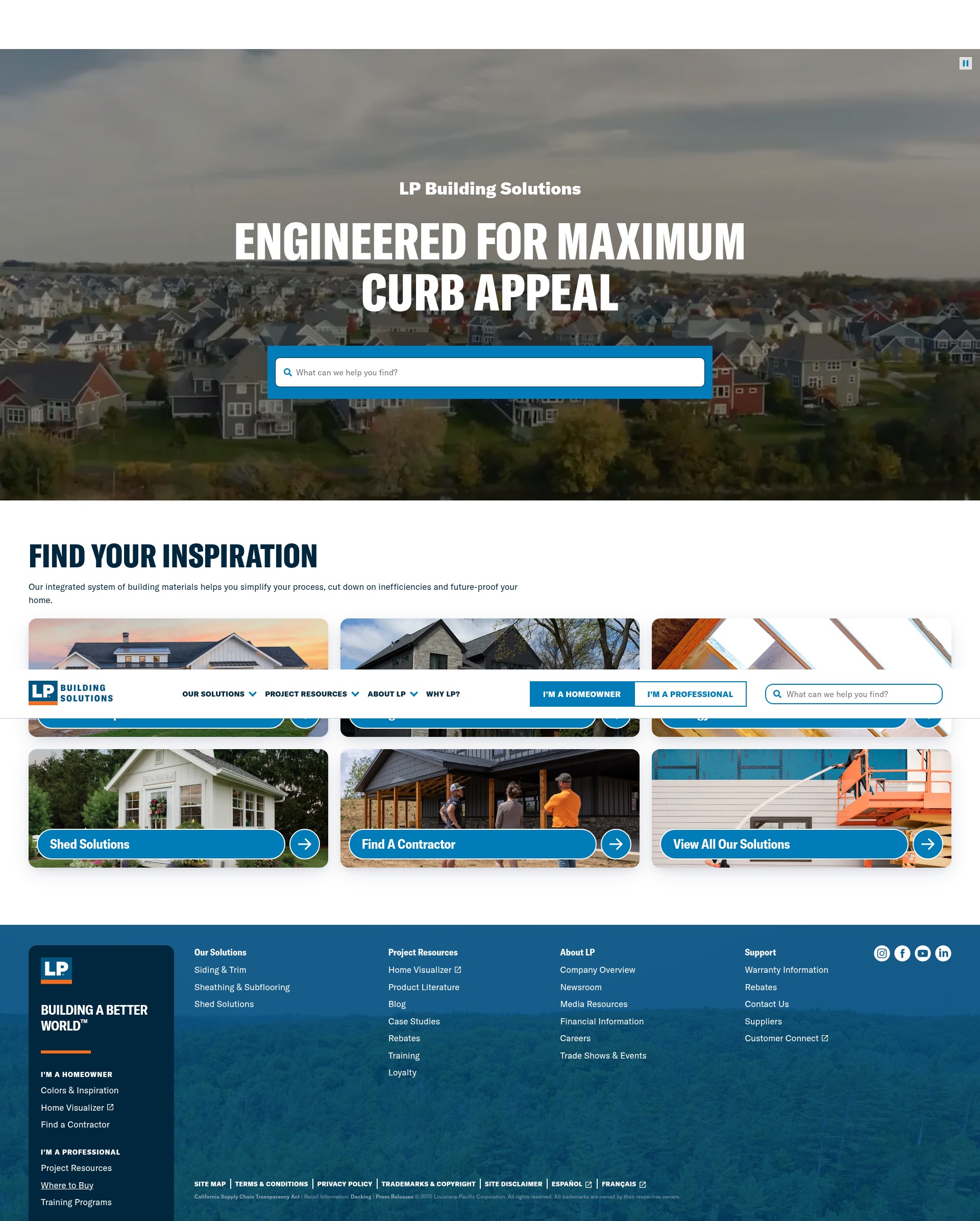 Screenshot of lpcorp.com