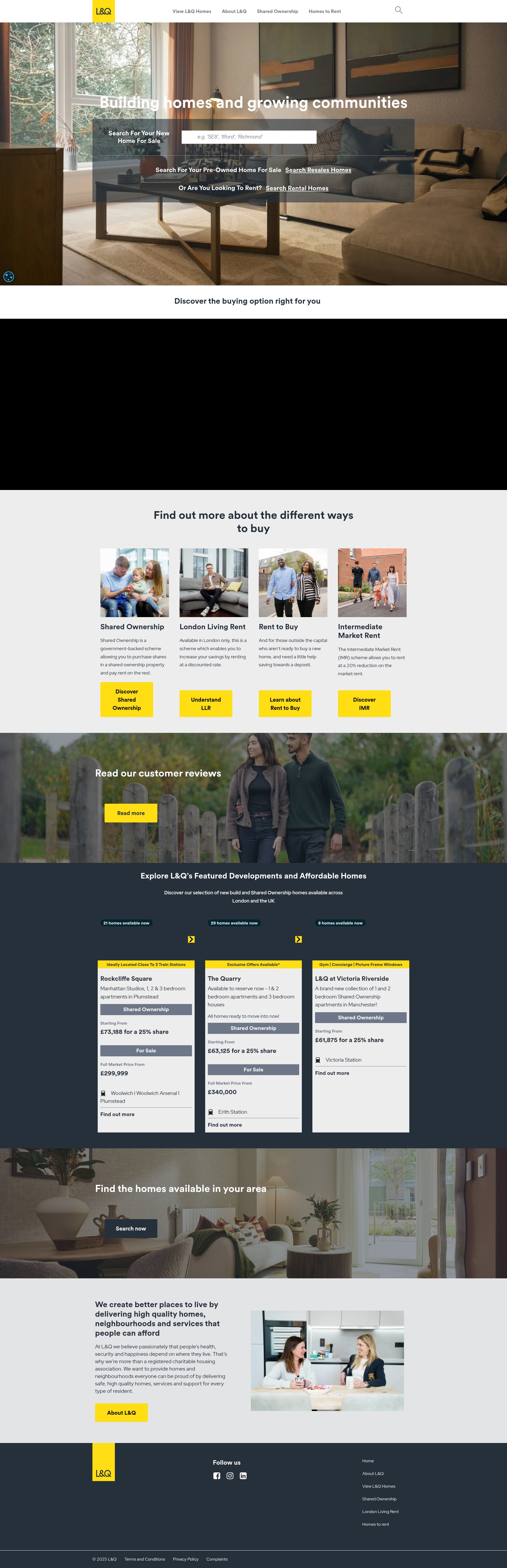 Screenshot of lqhomes.com
