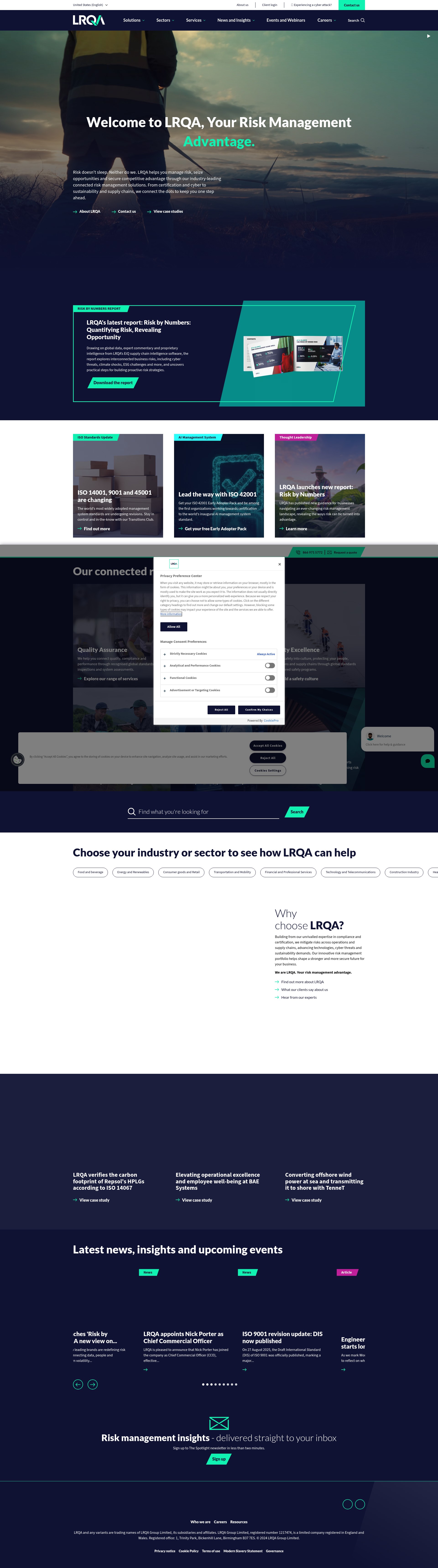 Screenshot of lrqa.com
