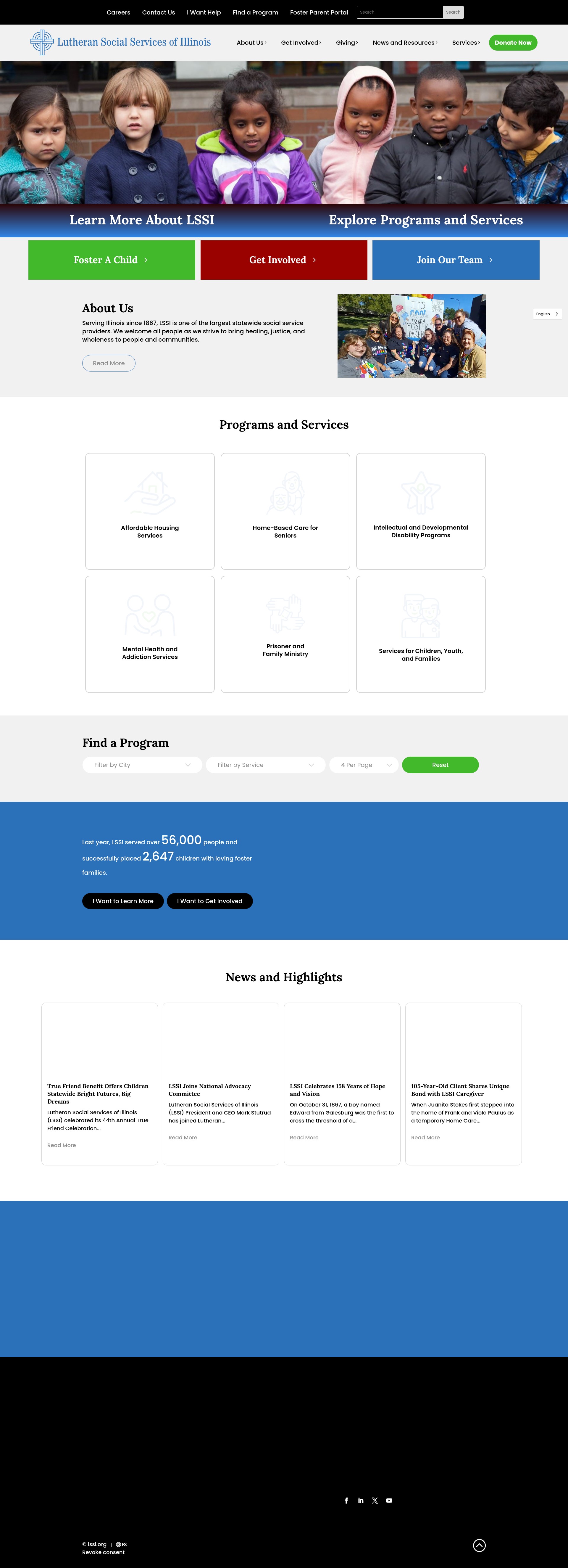 Screenshot of lssi.org