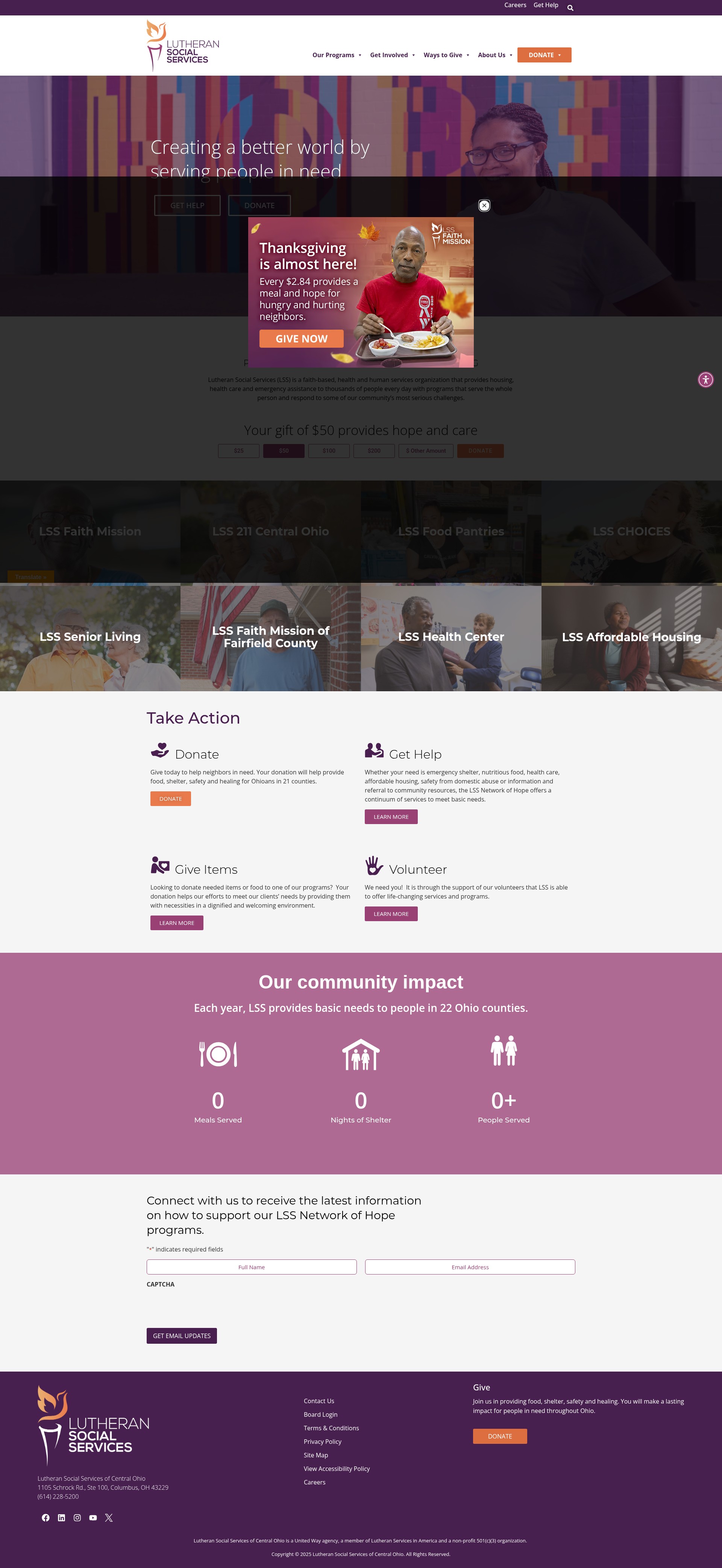Screenshot of lssnetworkofhope.org