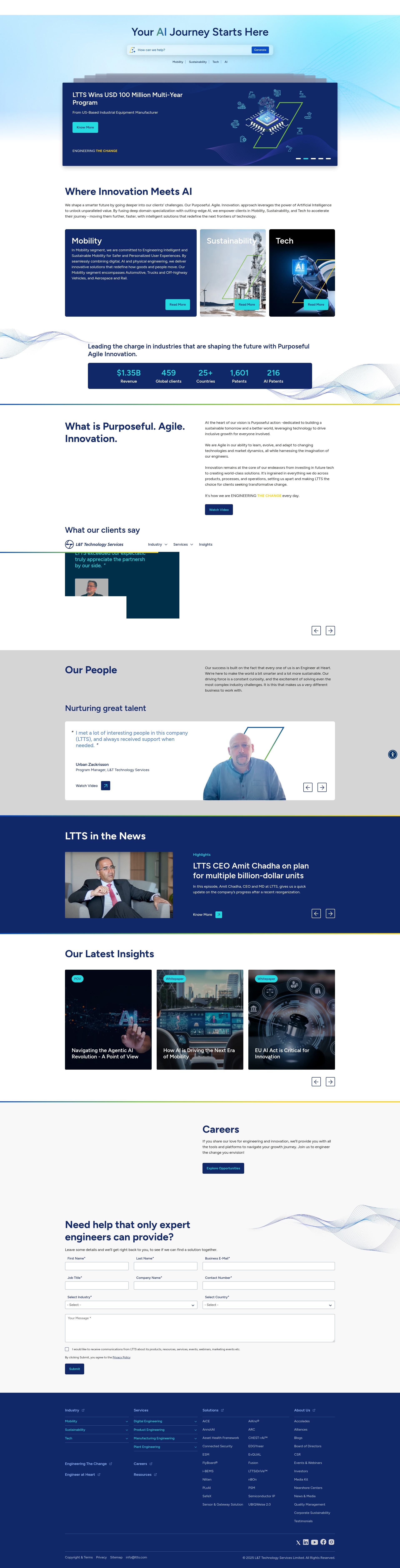 Screenshot of ltts.com