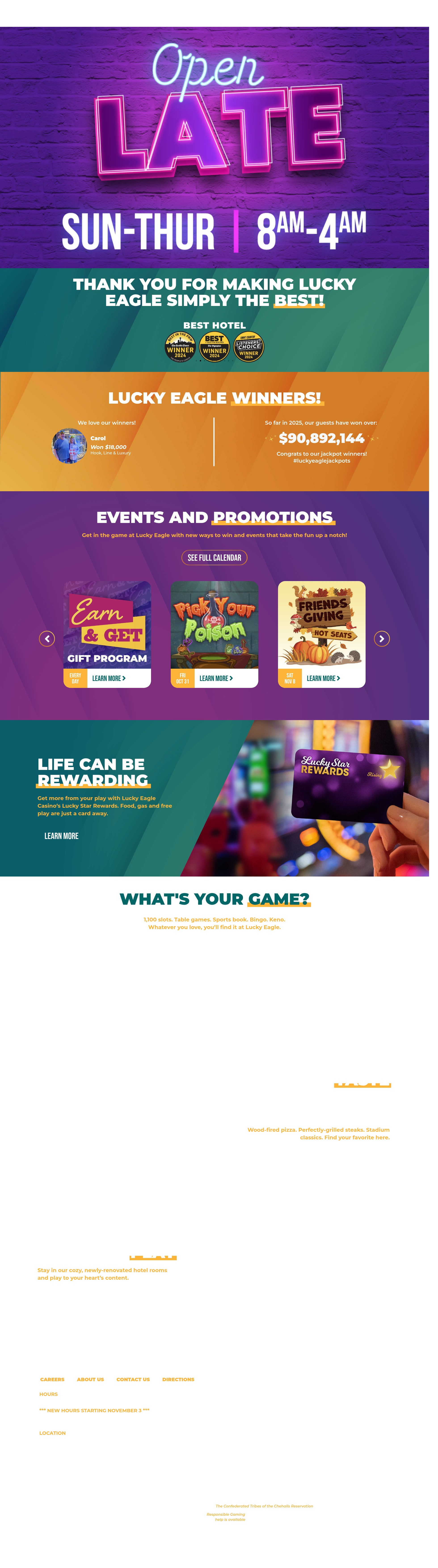 Screenshot of luckyeagle.com