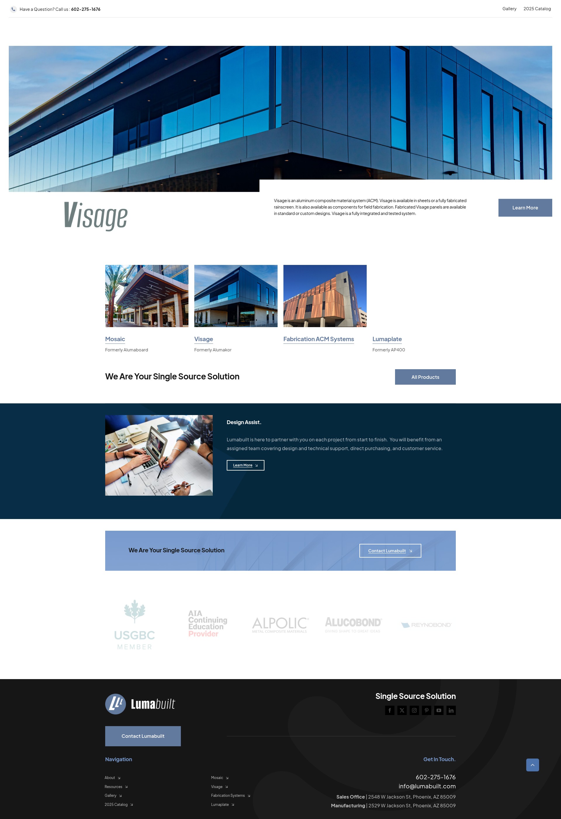 Screenshot of lumabuilt.com