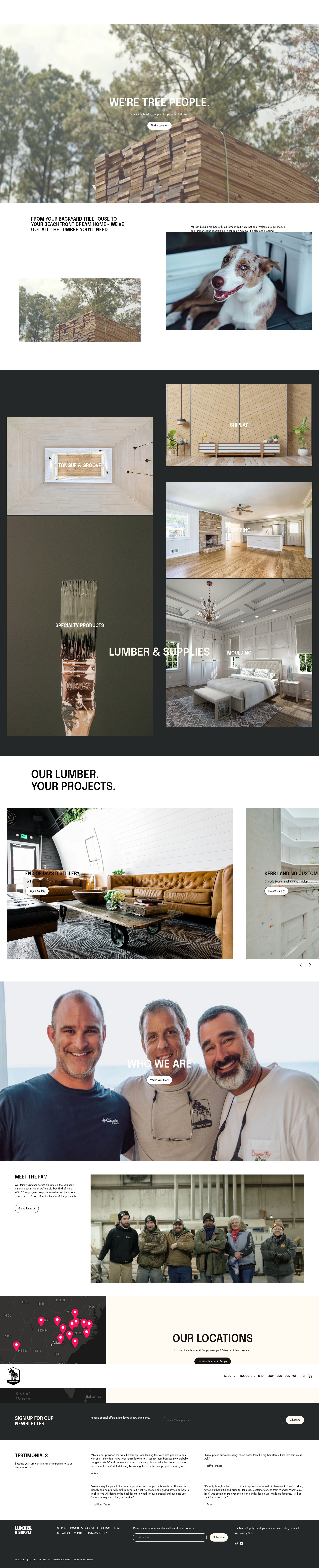 Screenshot of lumberandsupply.com