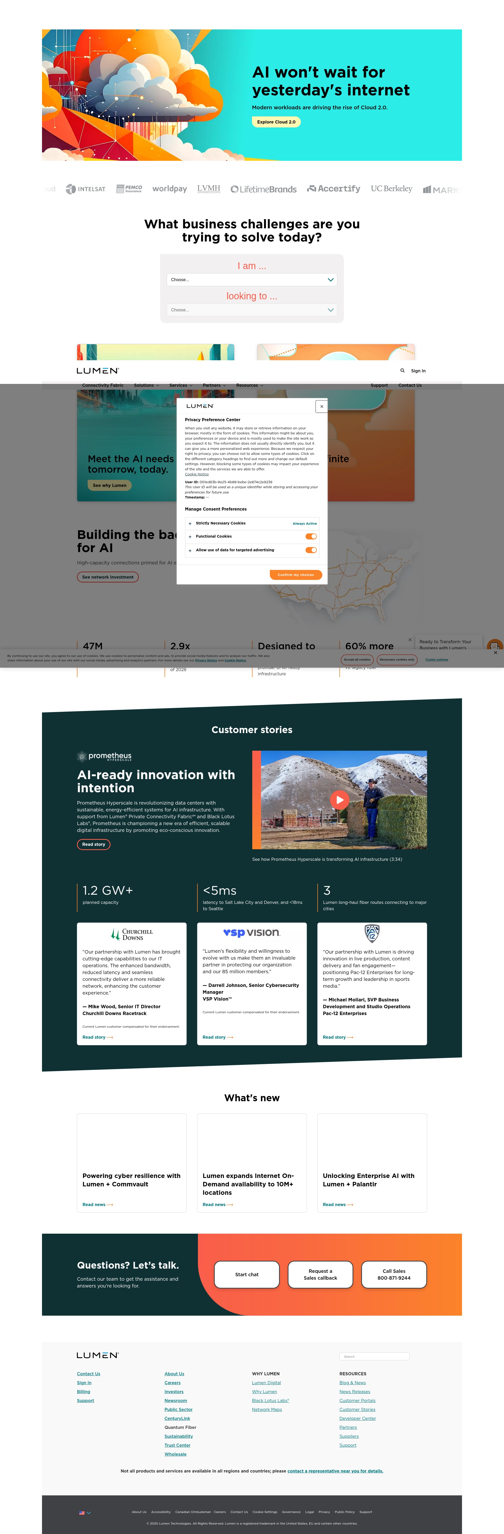 Screenshot of lumen.com