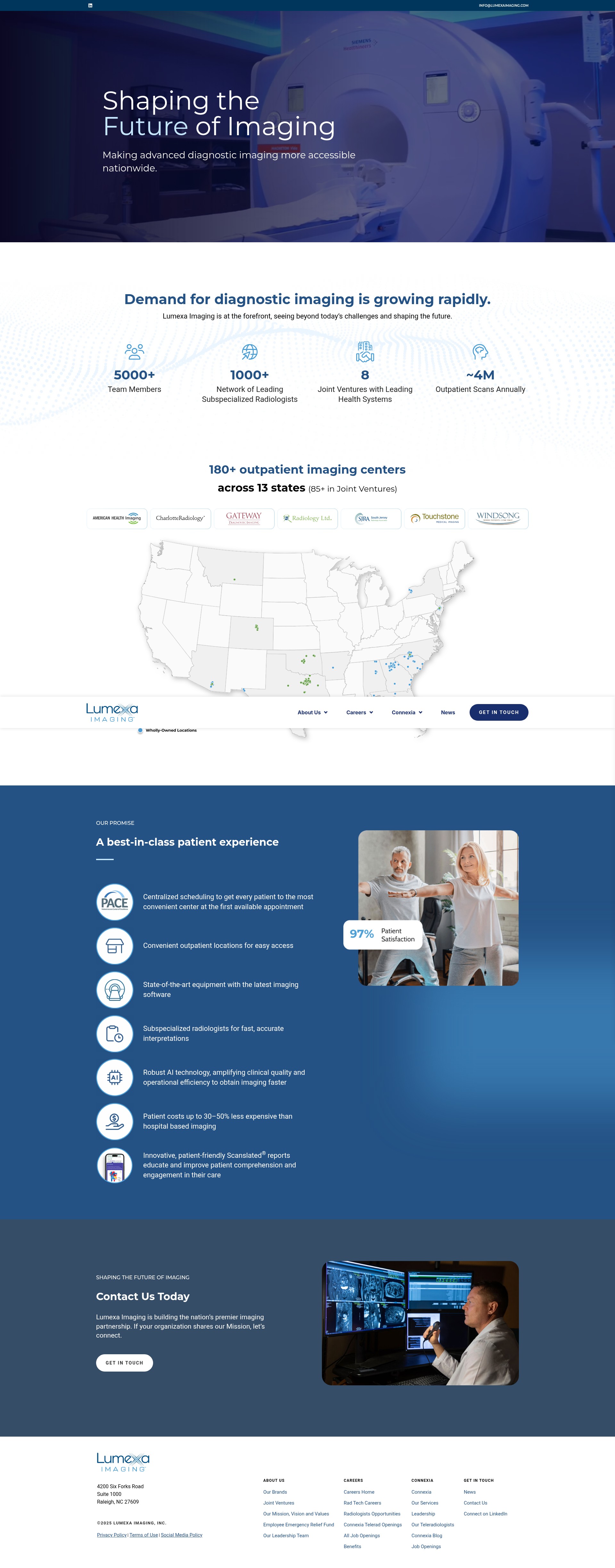 Screenshot of lumexaimaging.com