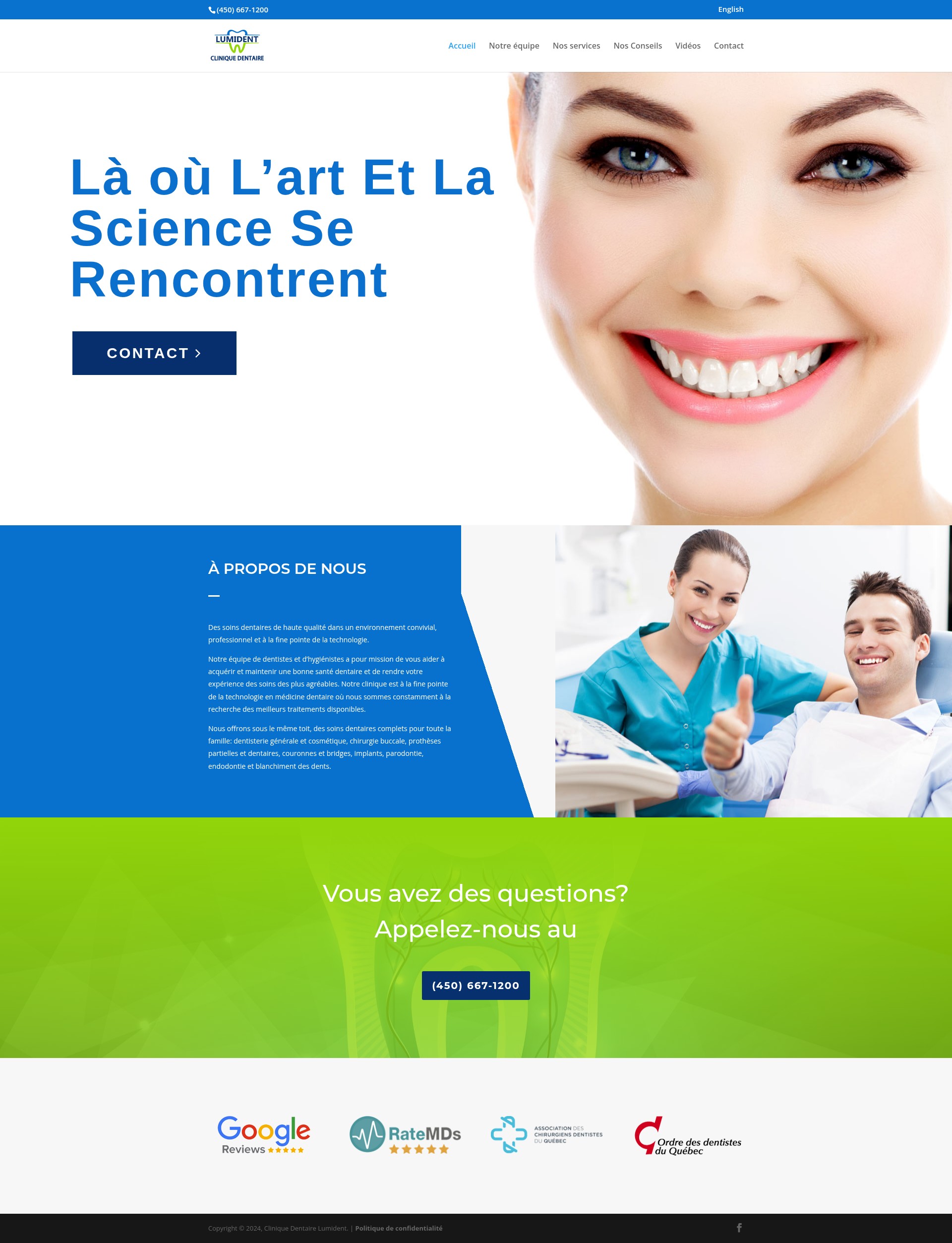 Screenshot of lumident.ca