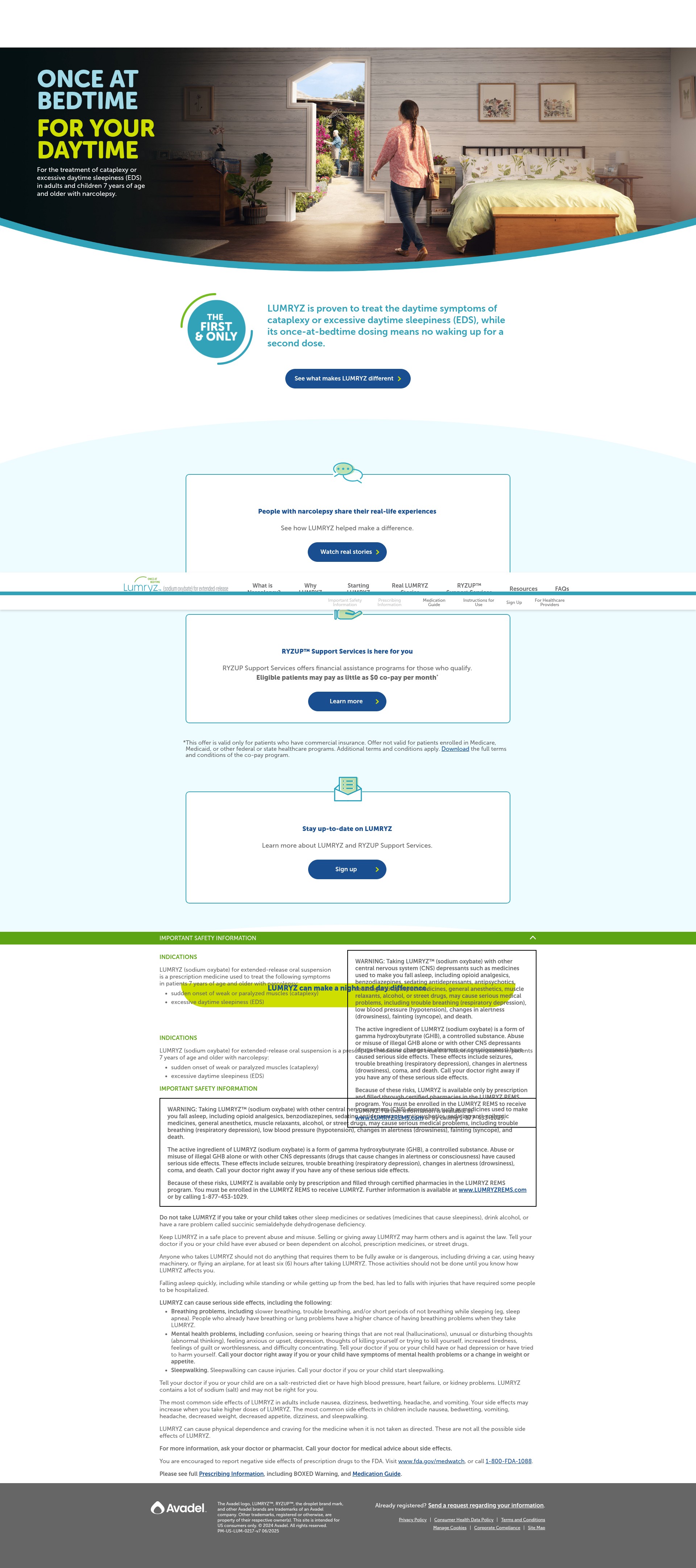 Screenshot of lumryz.com