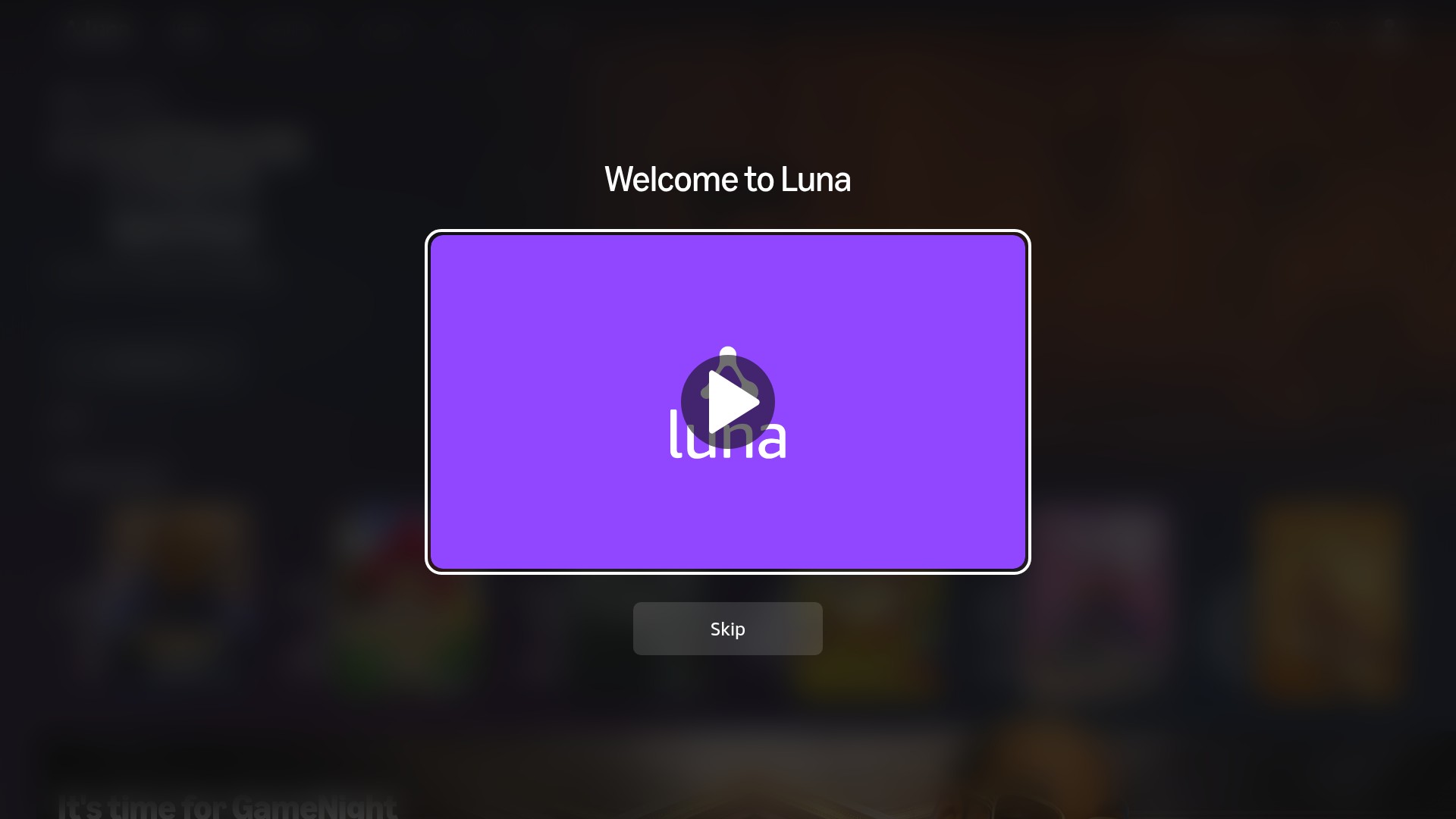 Screenshot of luna.amazon.com