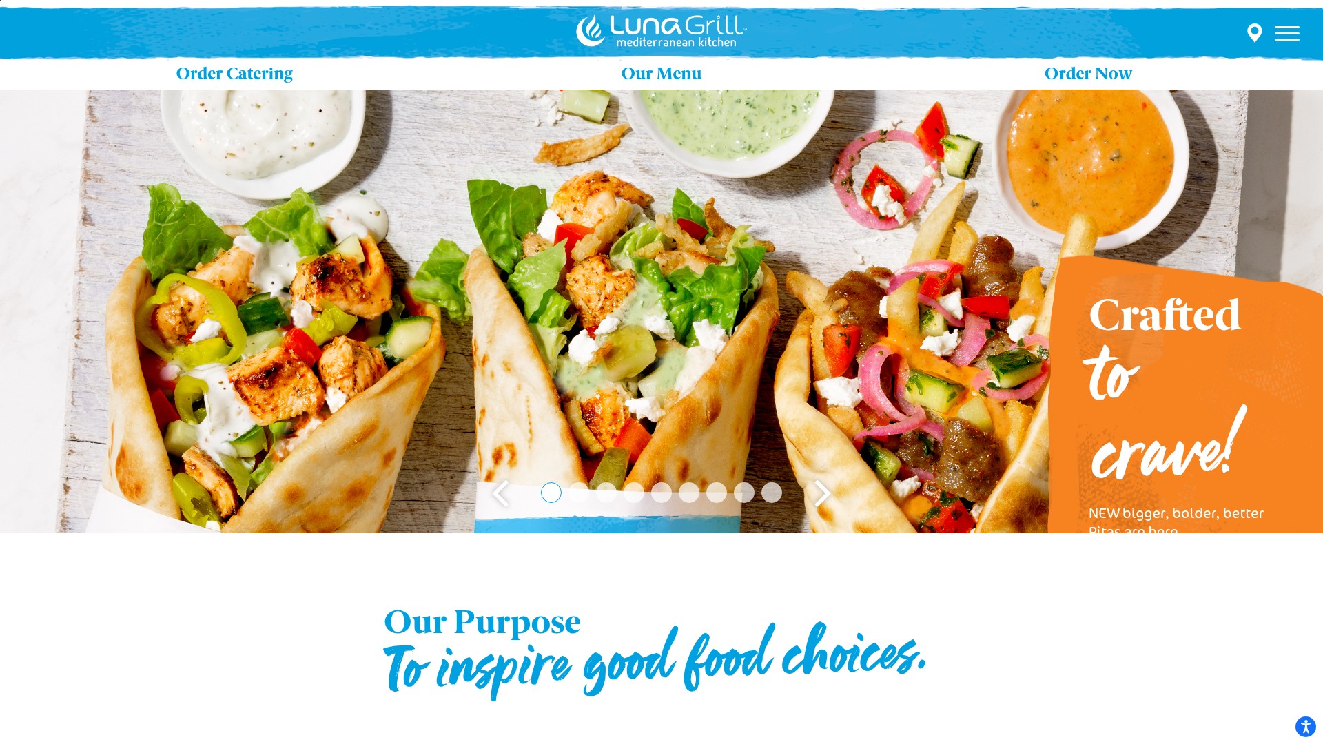 Screenshot of lunagrill.com